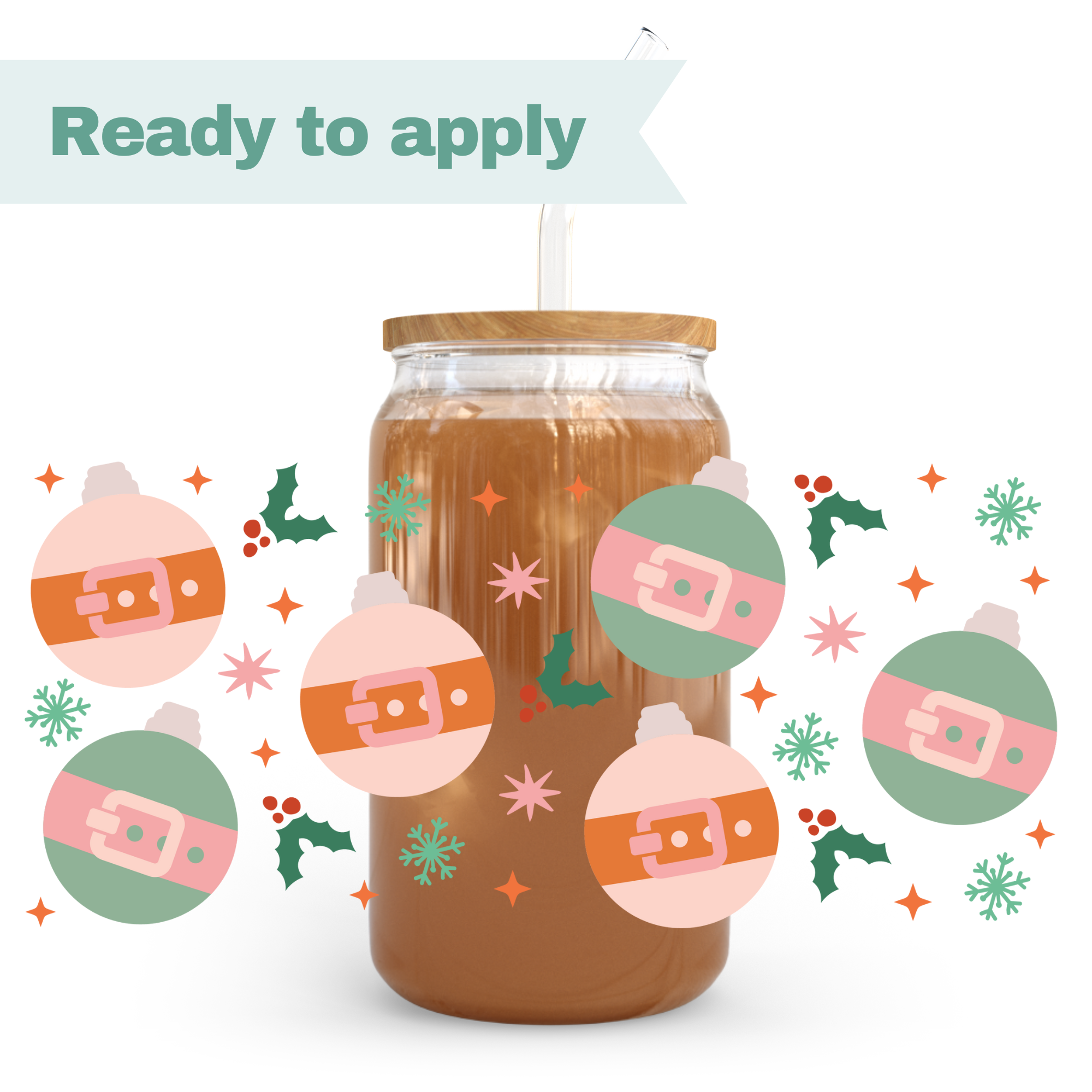 Christmas Ornaments- 16oz UVDTF cup wrap
