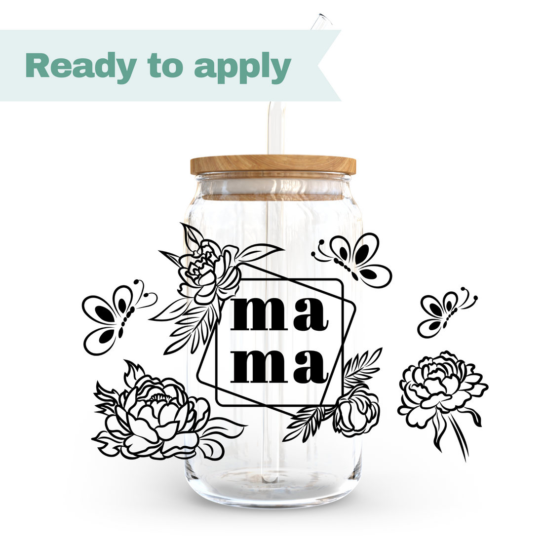 Floral Mama - 16oz UVDTF cup wrap