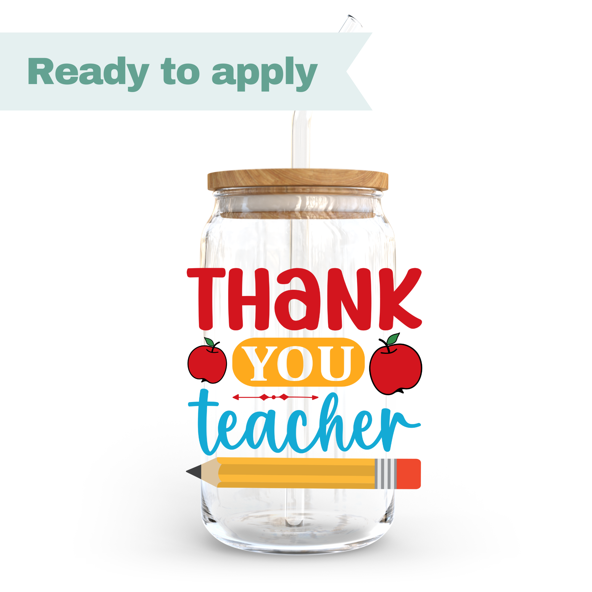 Thank You Teacher - 16oz UVDTF cup wrap