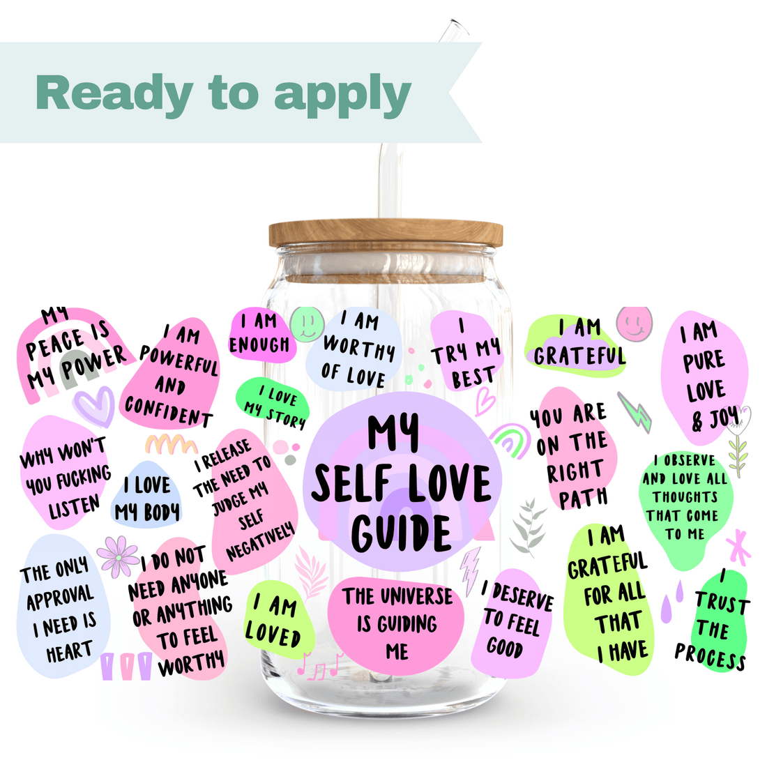 My self love guide - 16oz UVDTF cup wrap