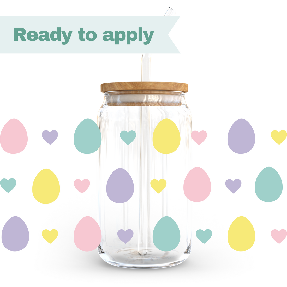 Pastel Easter Eggs - 16oz UVDTF cup wrap