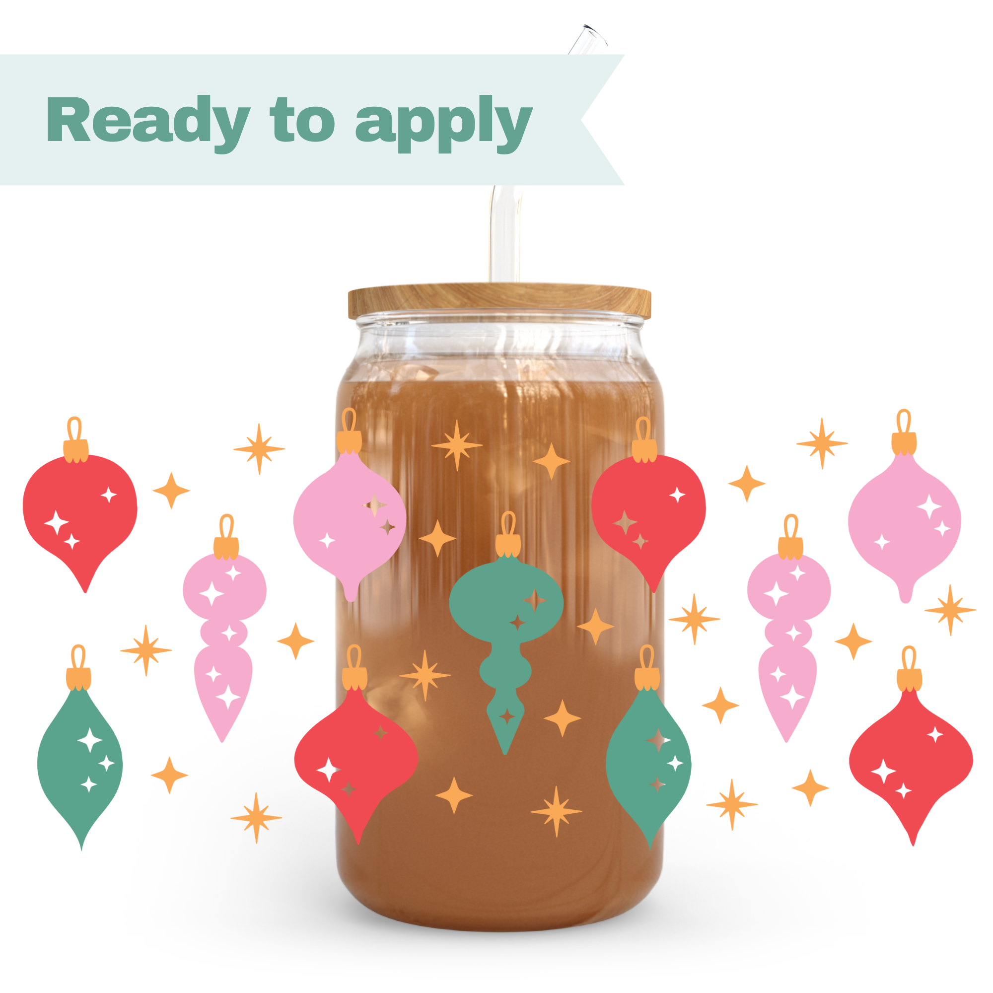 Christmas Ornaments- 16oz UVDTF cup wrap