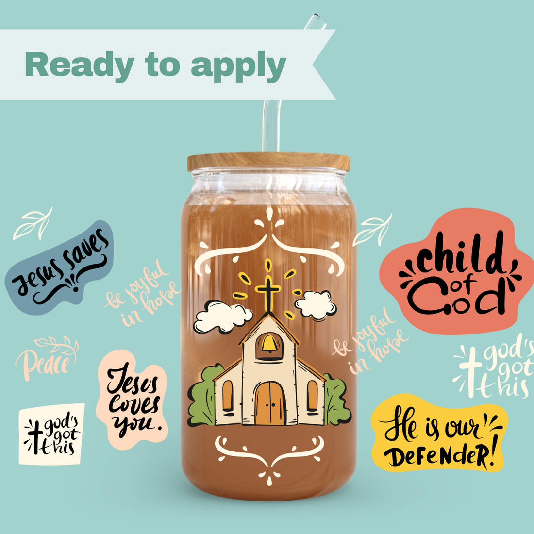 Christian Church - 16oz UVDTF cup wrap