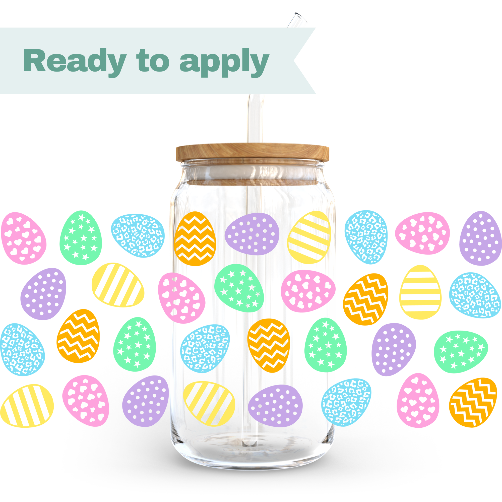 Easter Egg Mix - 16oz UVDTF cup wrap