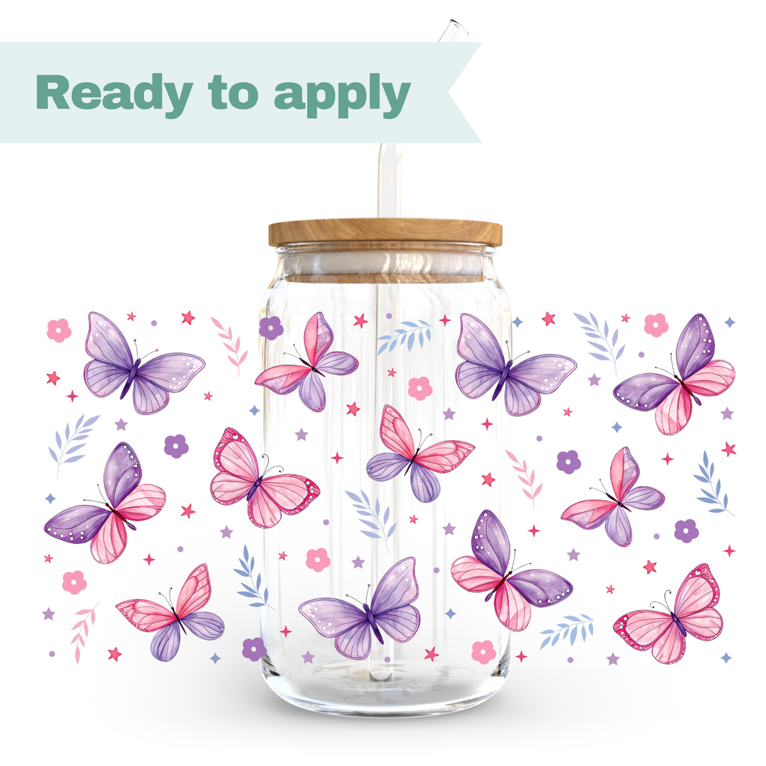 Butterfly - 16oz UVDTF cup wrap