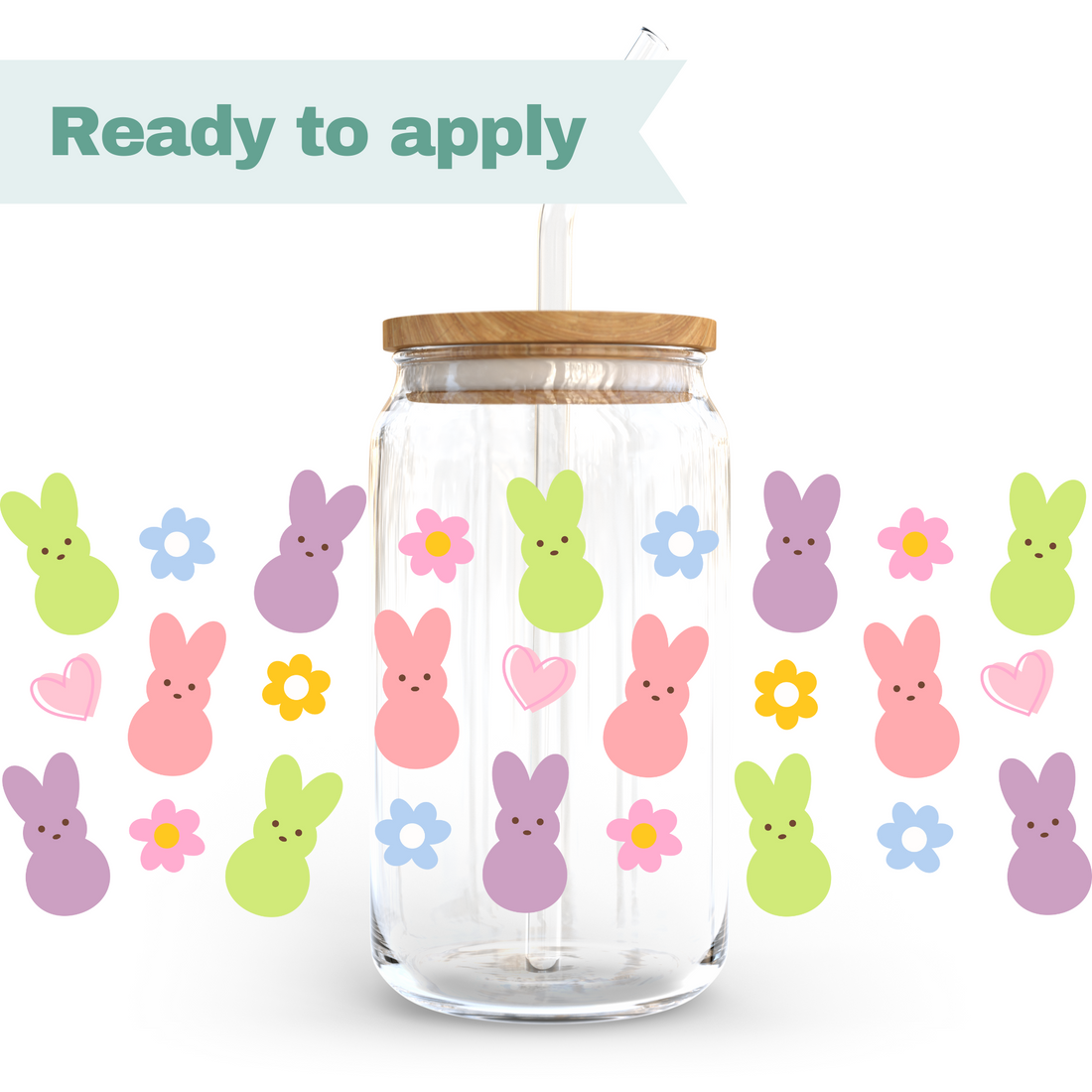 Easter Bunny - 16oz UVDTF cup wrap