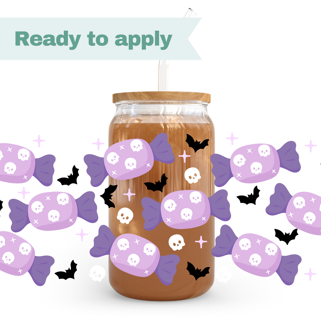 Halloween Candy - 16oz UVDTF cup wrap