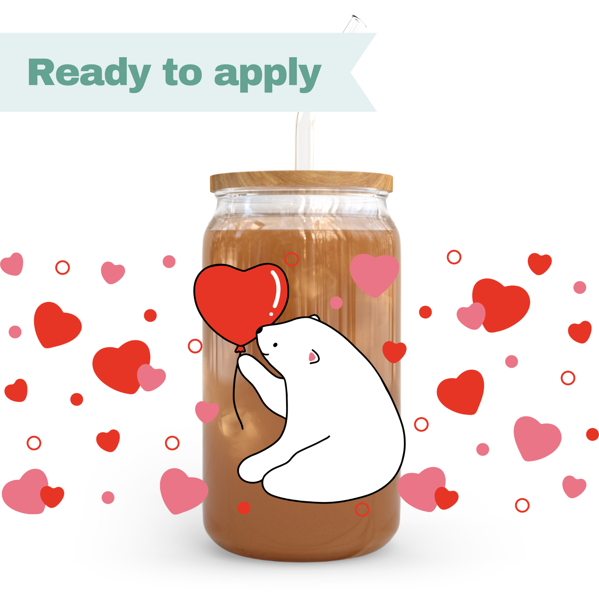 Love Bear - 16oz UVDTF cup wrap