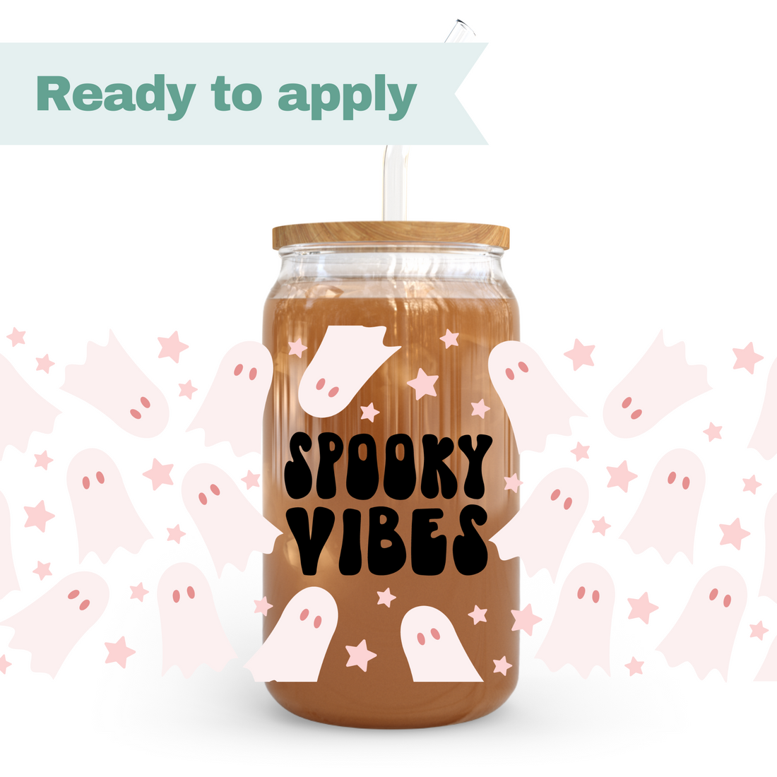 Spooky Vibes - 16oz UVDTF cup wrap