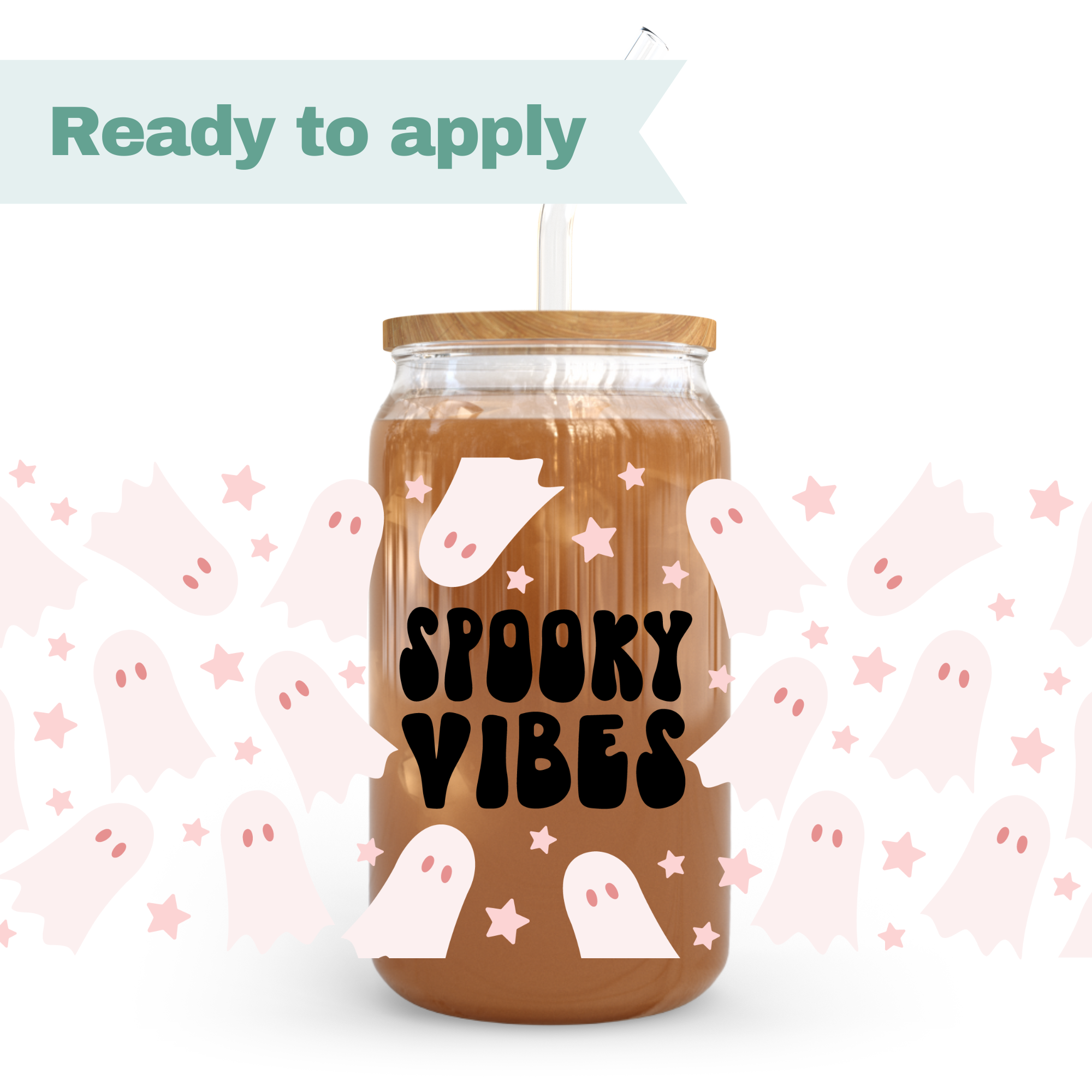Spooky Vibes - 16oz UVDTF cup wrap