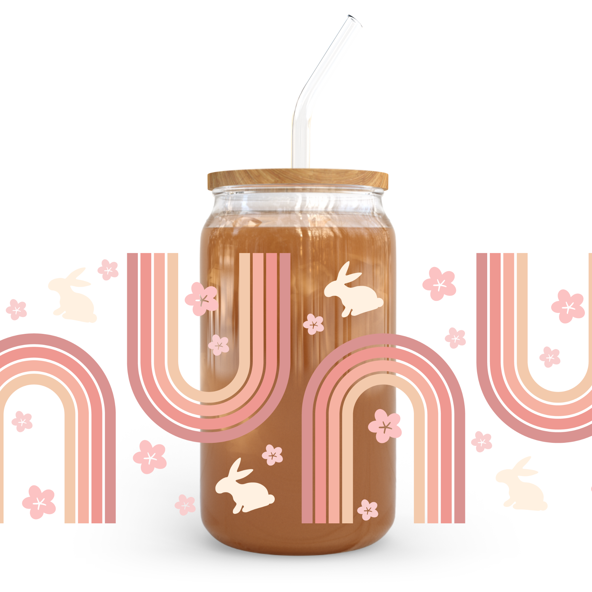 Blush Rainbow - 16oz UVDTF cup wrap
