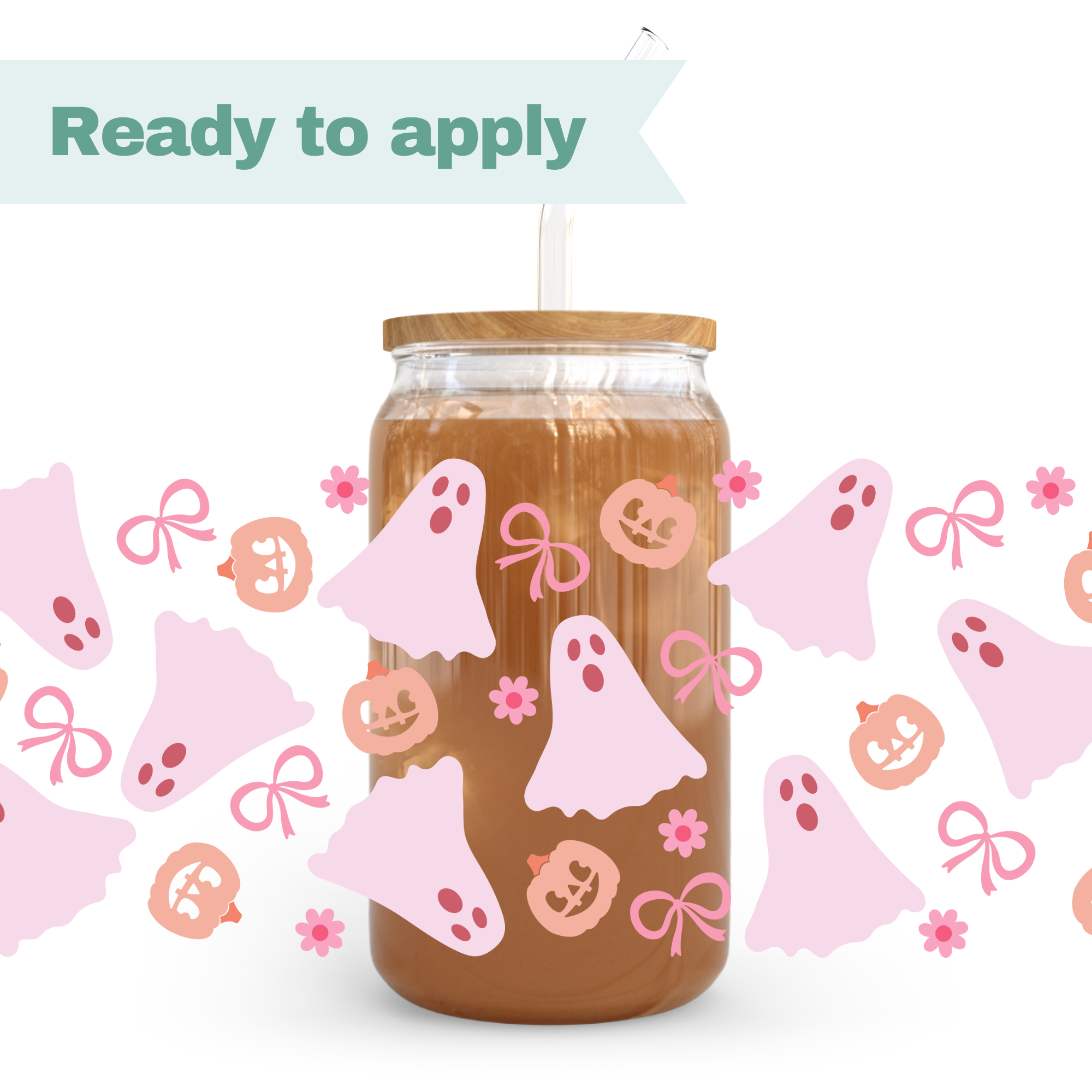 Sweet Ghosts - 16oz UVDTF cup wrap