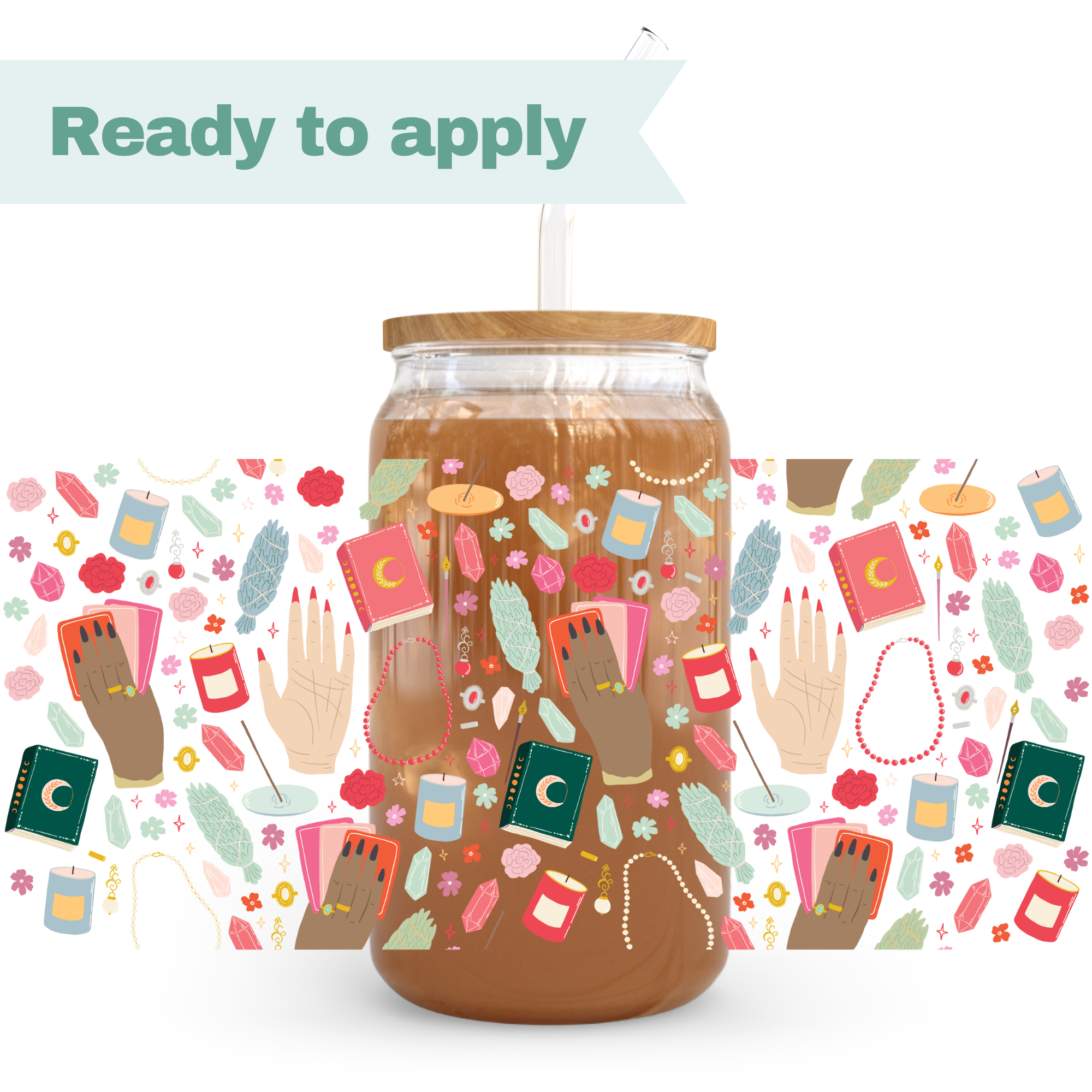 Mystic Elements - 16oz UVDTF cup wrap