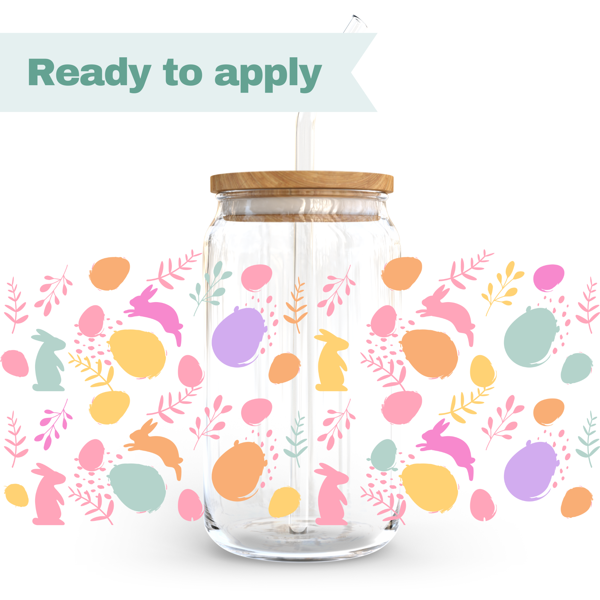 Easter Bunny - 16oz UVDTF cup wrap