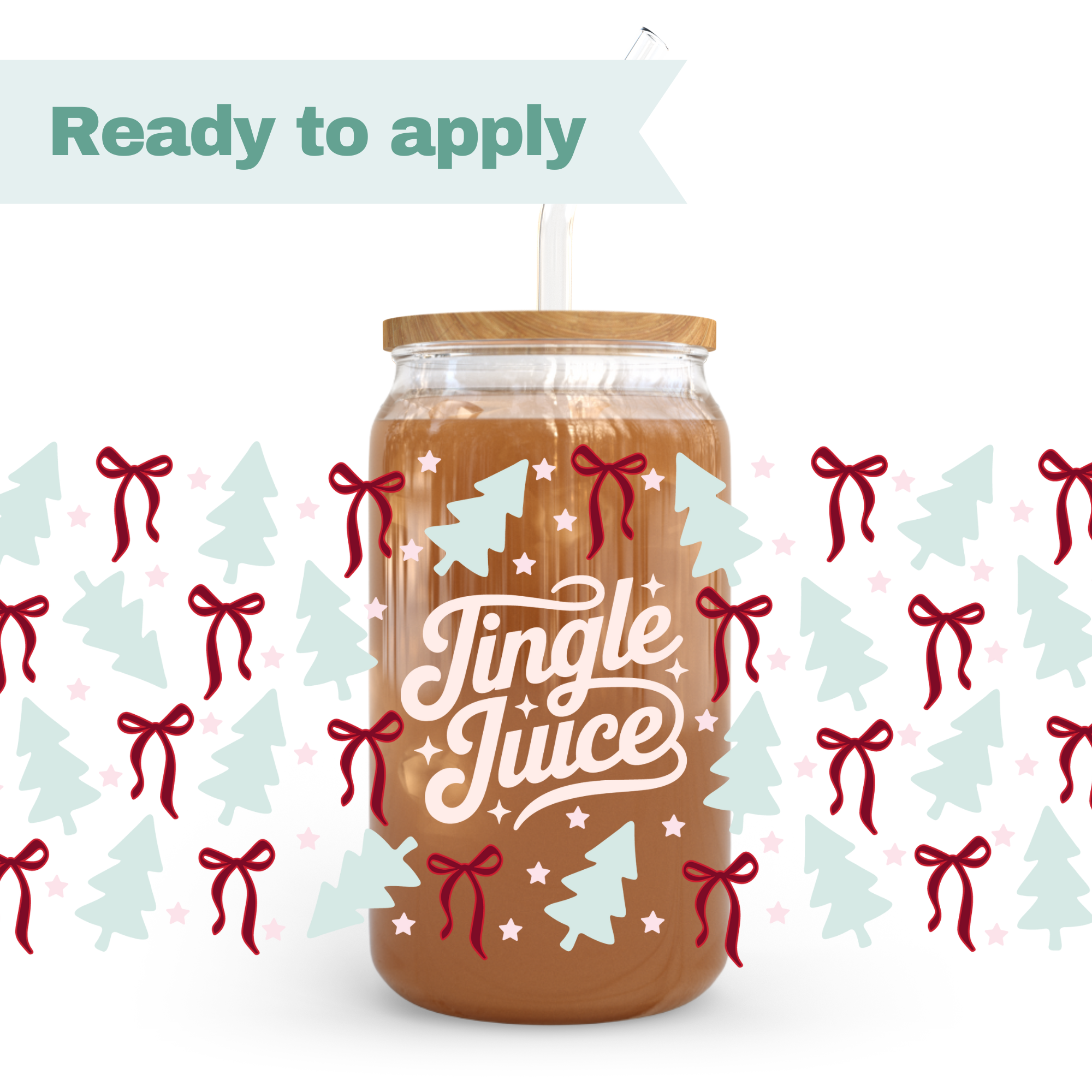 Christmas Trees - 16oz UVDTF cup wrap