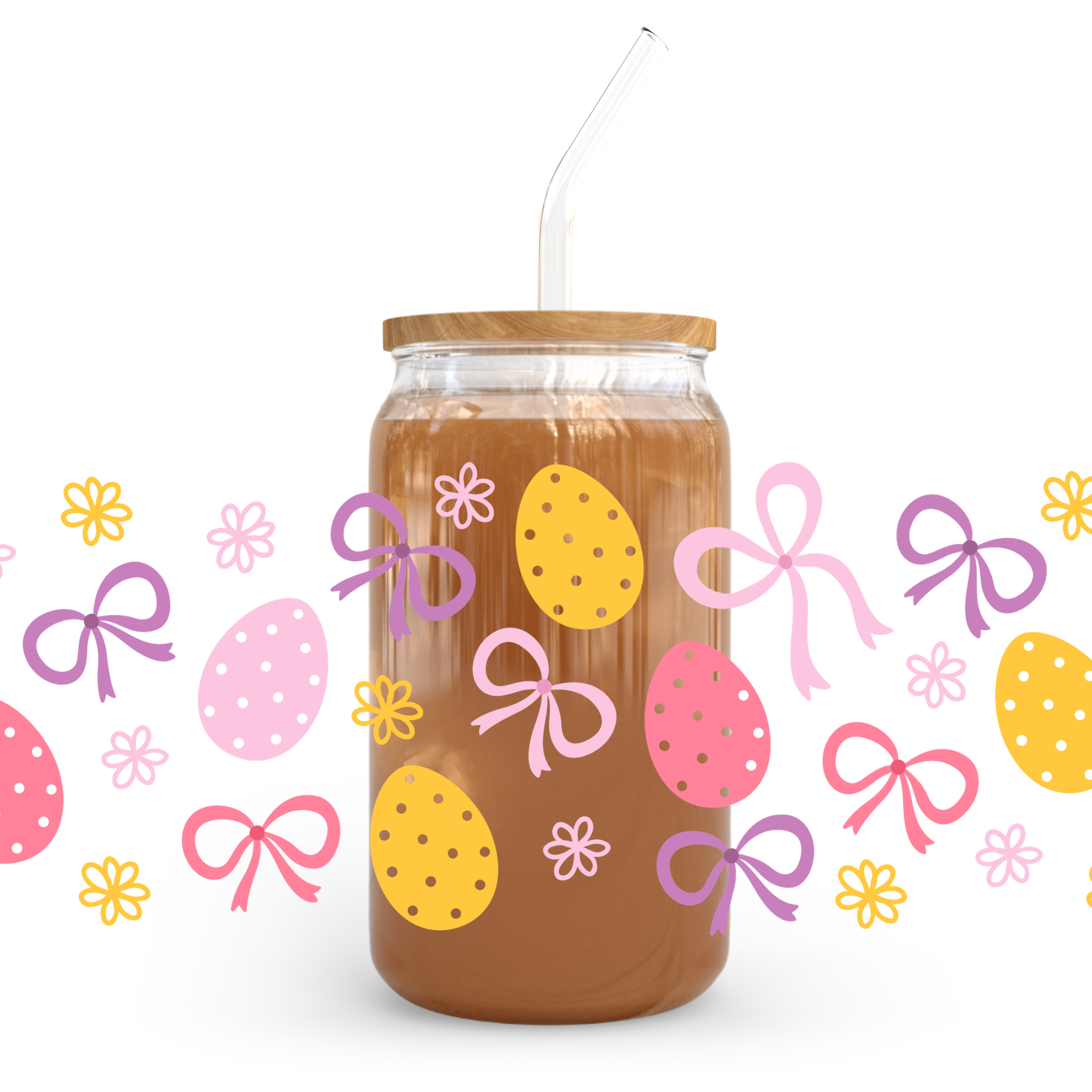 Egg Bow - 16oz UVDTF cup wrap