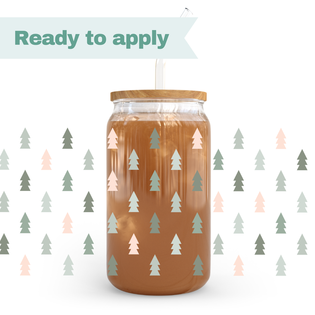 Christmas Trees - 16oz UVDTF cup wrap