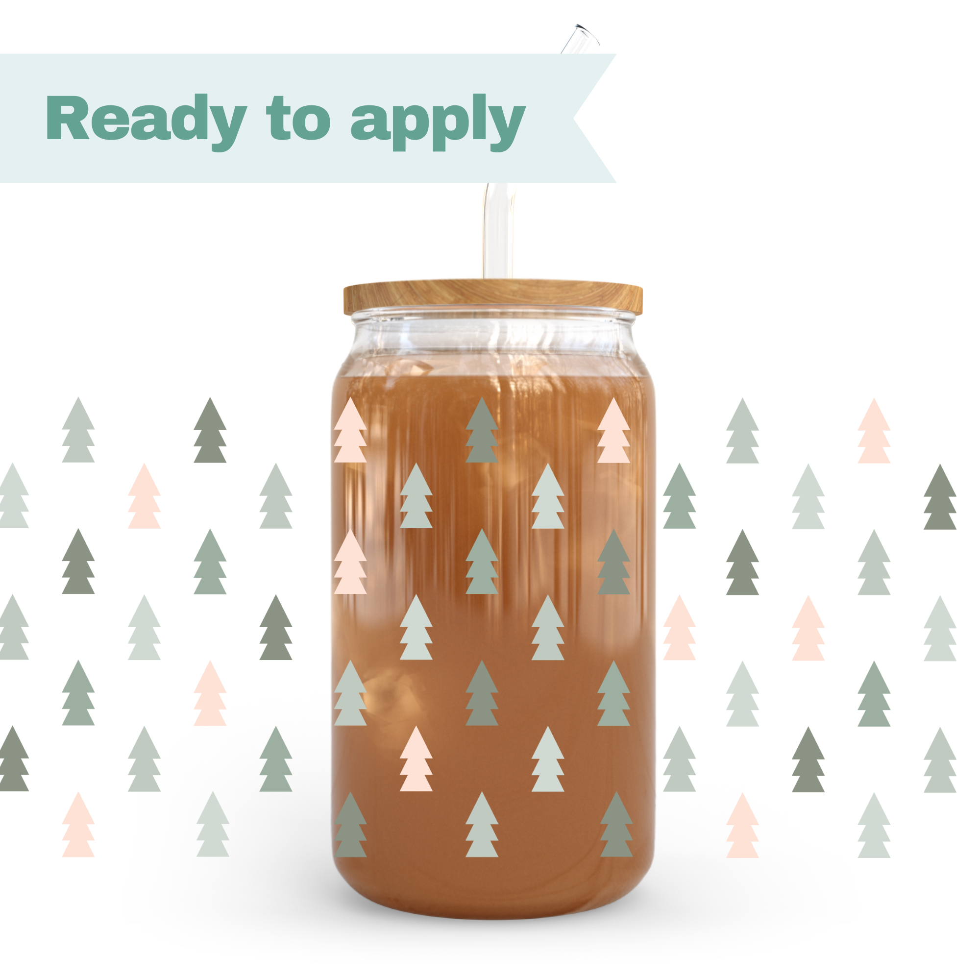 Christmas Trees - 16oz UVDTF cup wrap