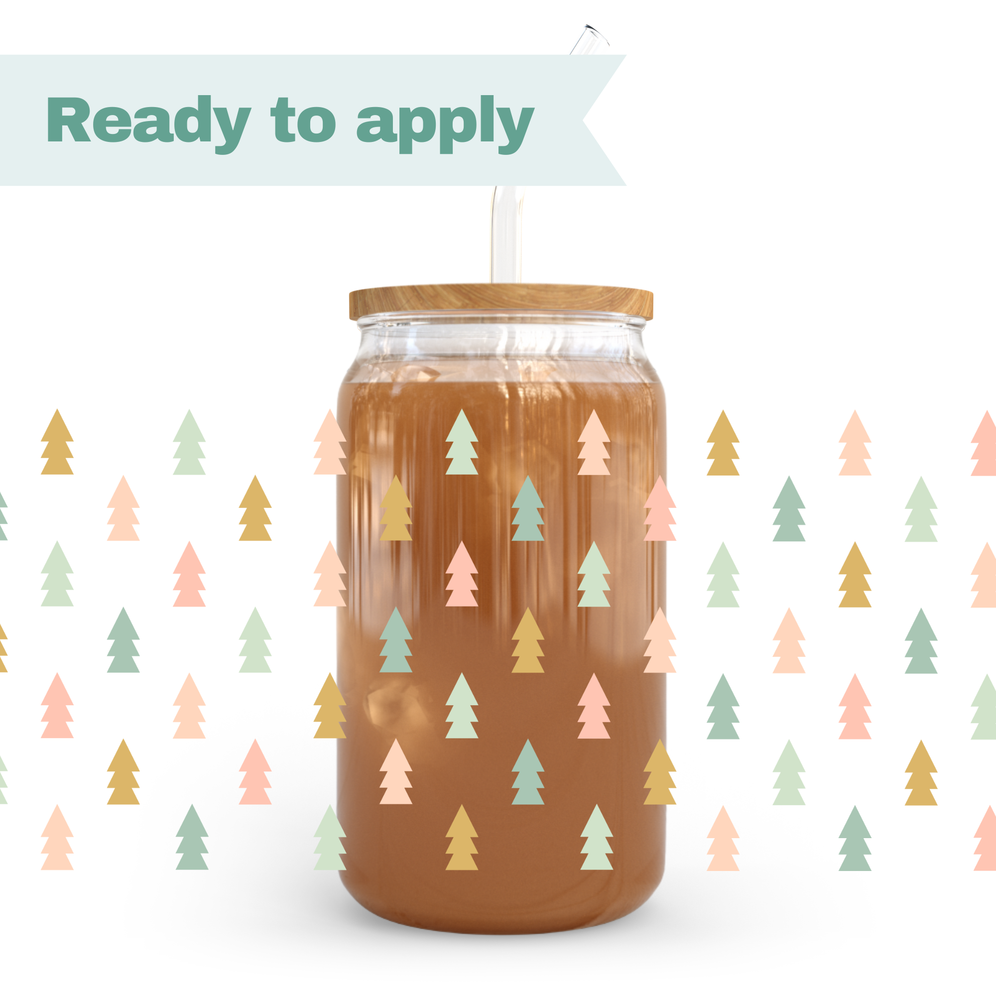 Christmas Trees - 16oz UVDTF cup wrap