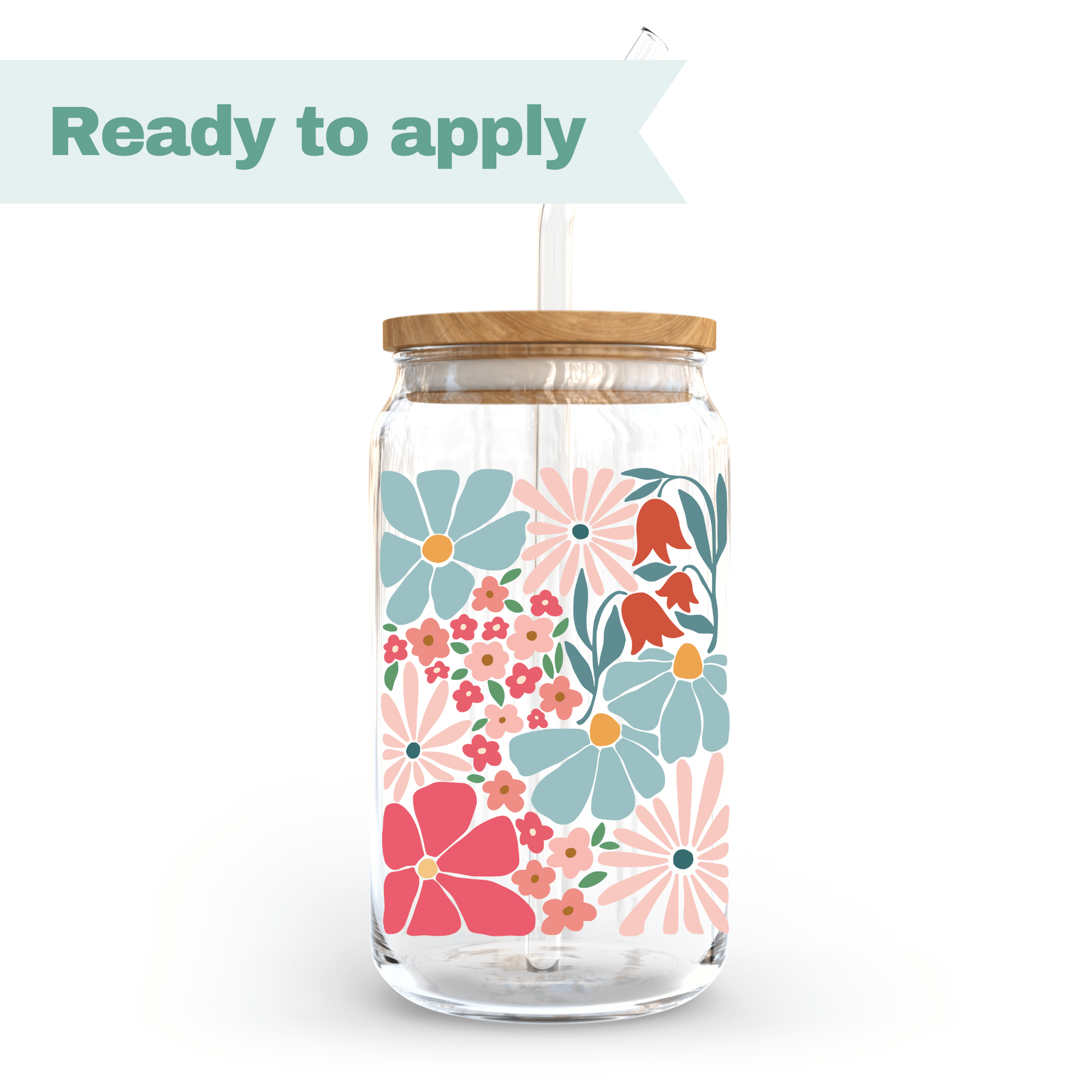 Flower mix - 16oz UVDTF cup wrap