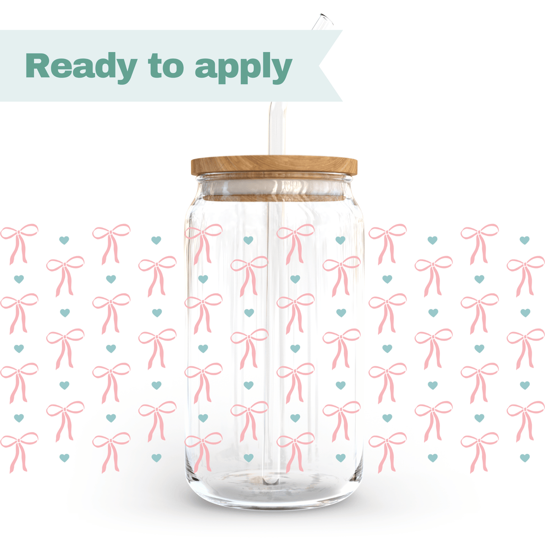 Little bows - 16oz UVDTF cup wrap