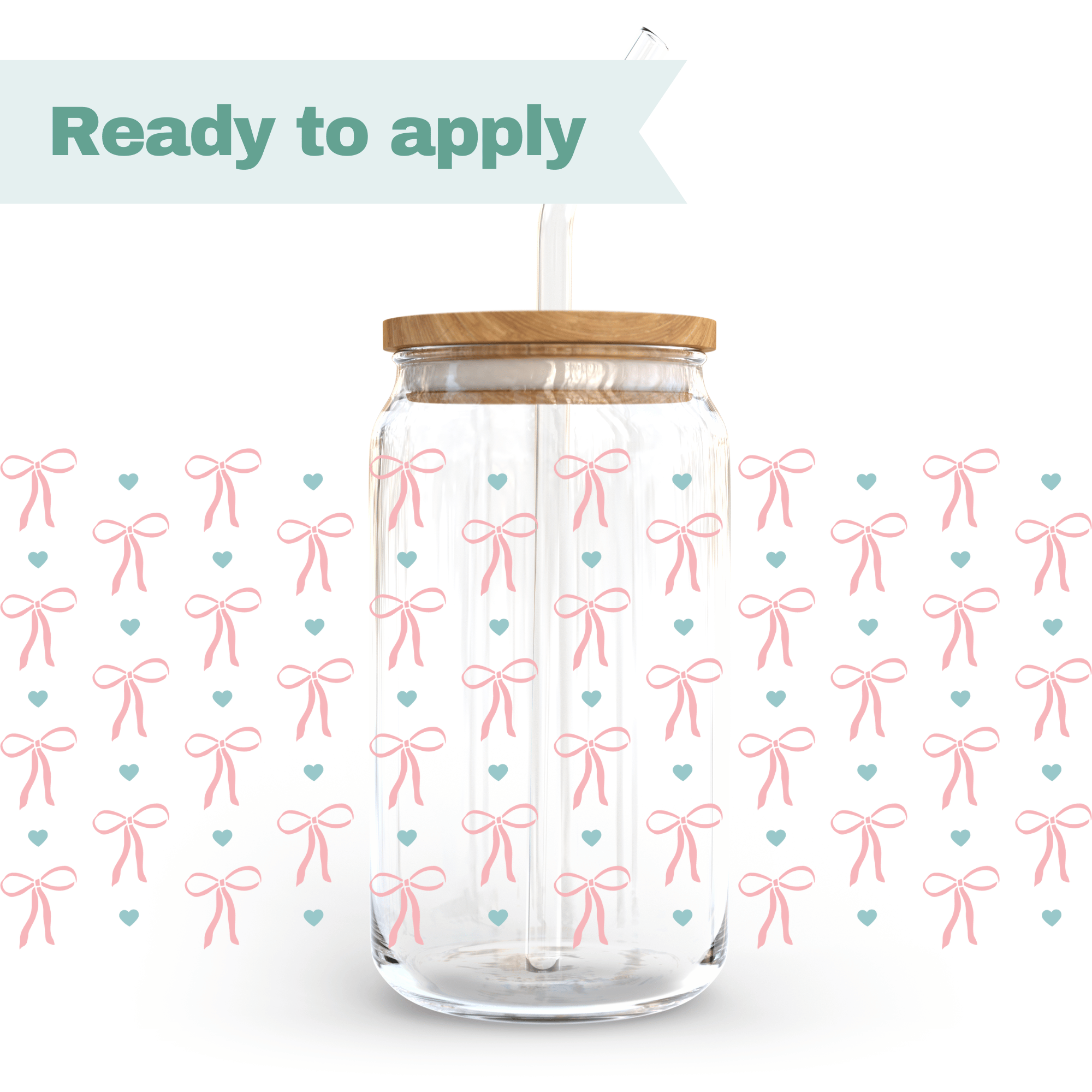 Little bows - 16oz UVDTF cup wrap