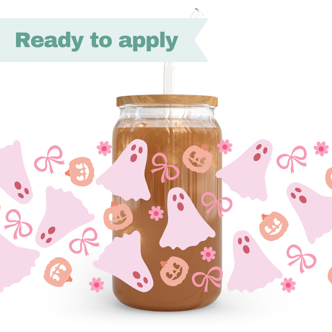 Sweet Ghosts - 16oz UVDTF cup wrap