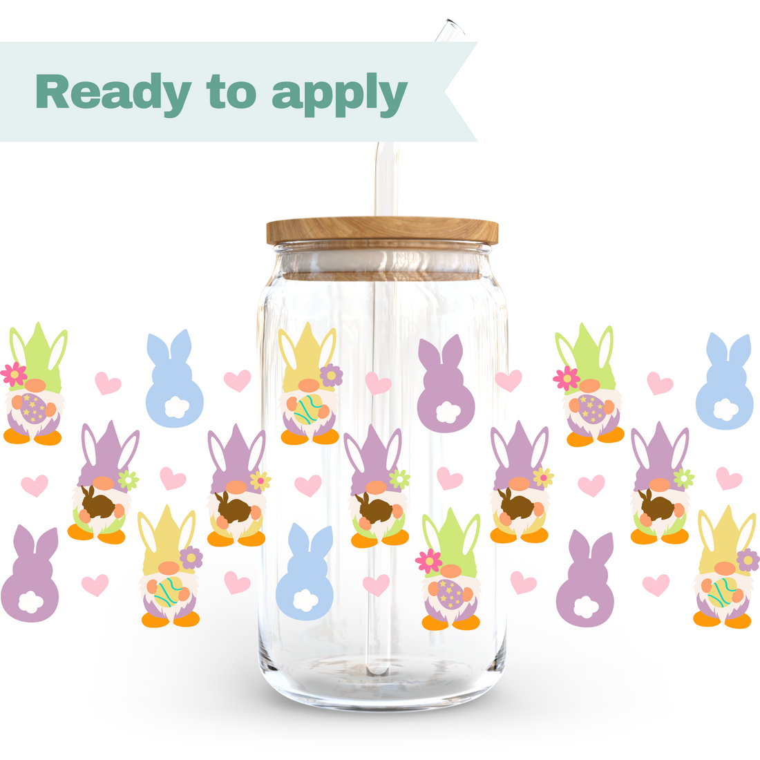 Easter Bunny - 16oz UVDTF cup wrap