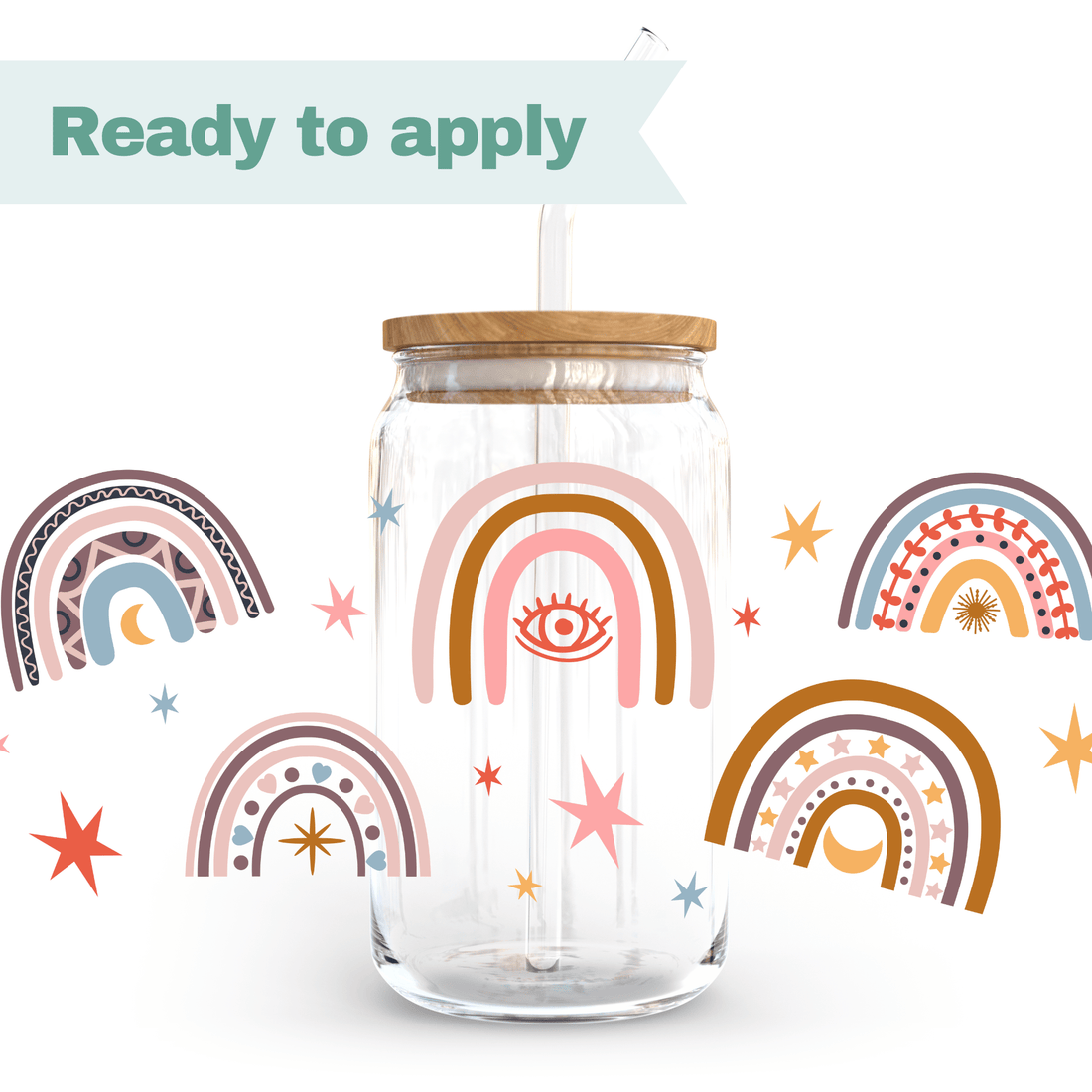 Rainbows - 16oz UVDTF cup wrap