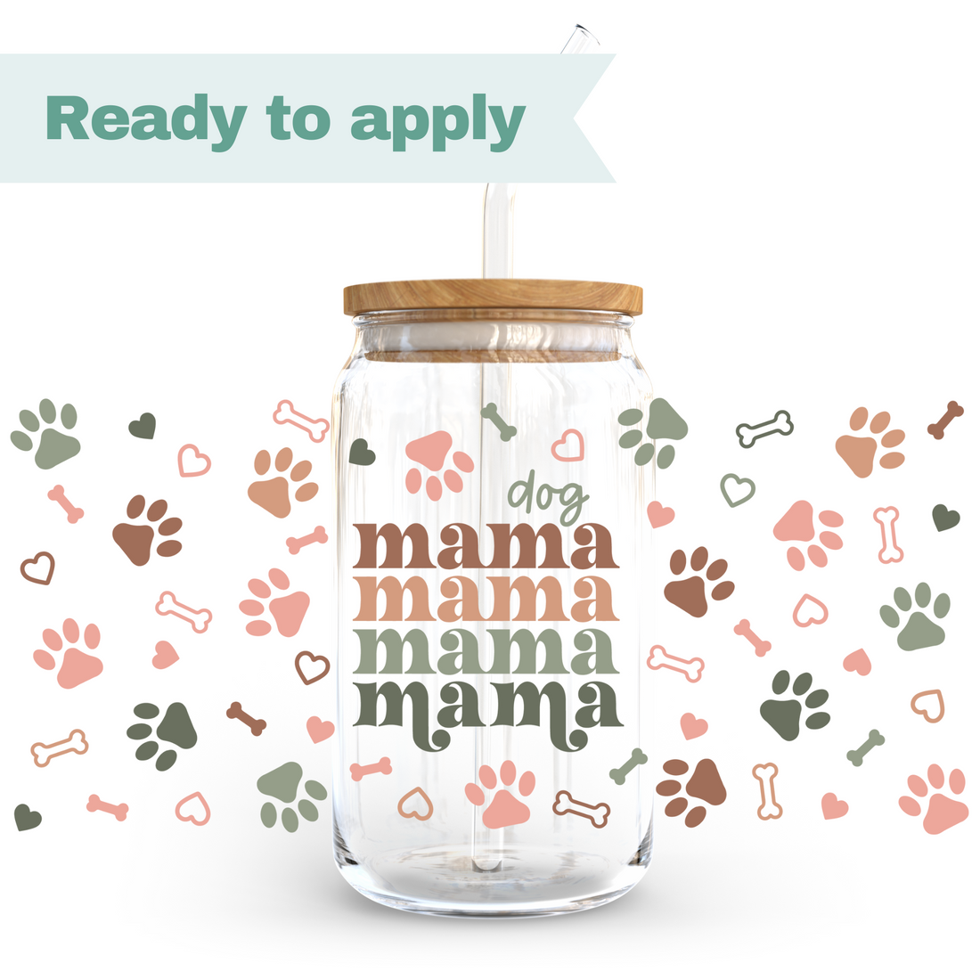 Dog Mama - 16oz UVDTF cup wrap