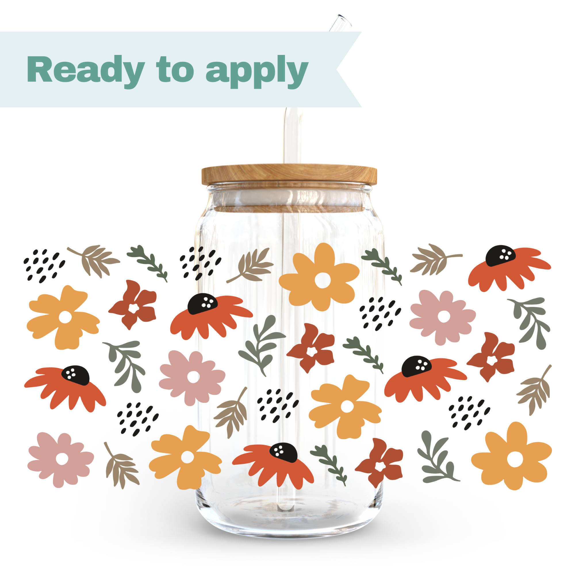 Wildflower Garden - 16oz UVDTF cup wrap