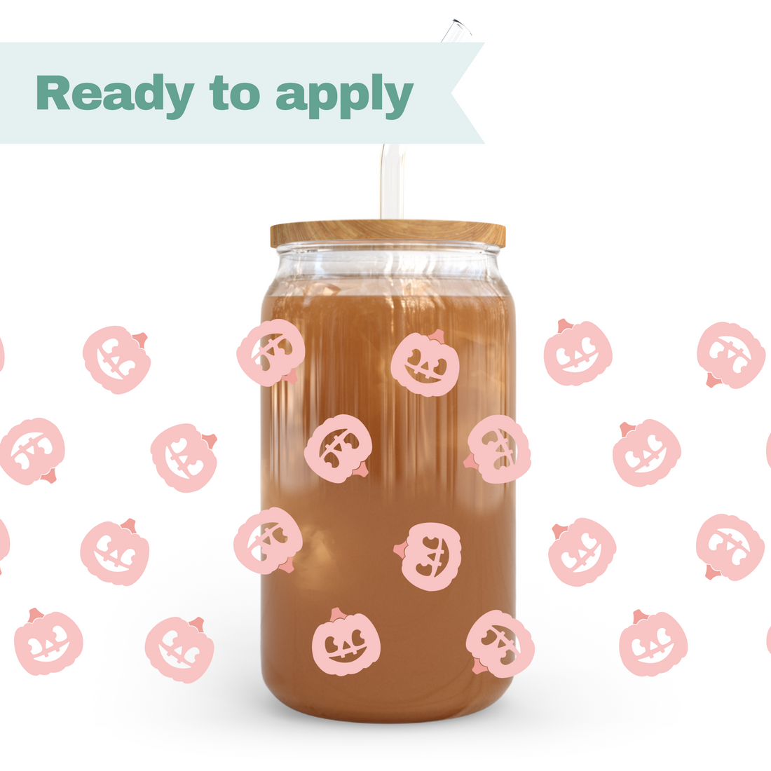 Pastel Pumpkins - 16oz UVDTF cup wrap 
