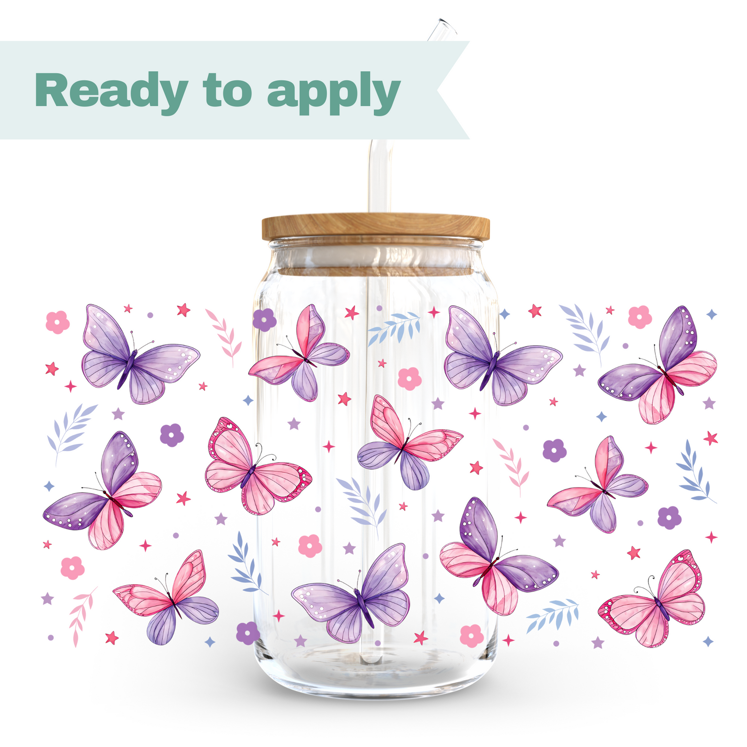 Butterfly - 16oz UVDTF cup wrap 