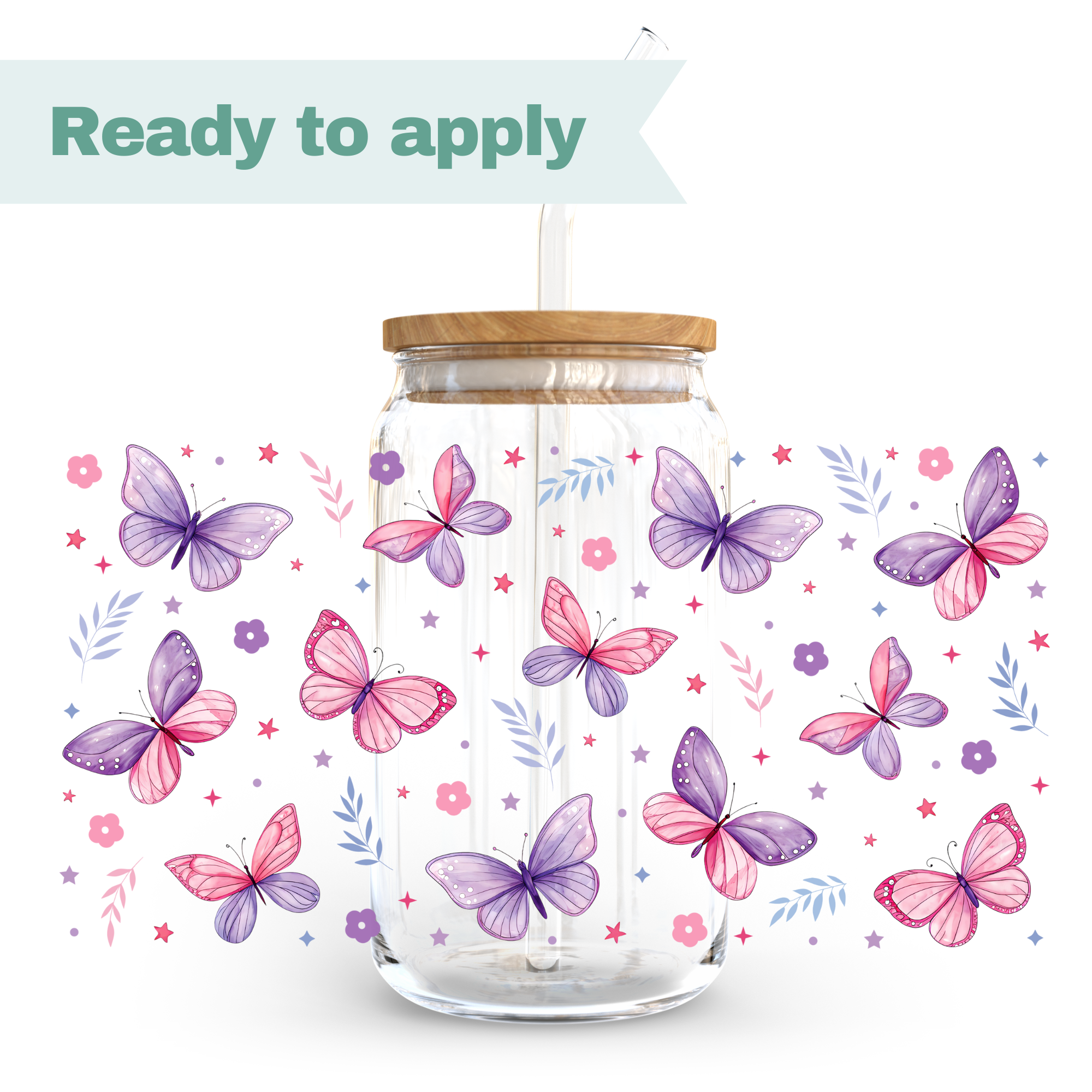 Butterfly - 16oz UVDTF cup wrap 