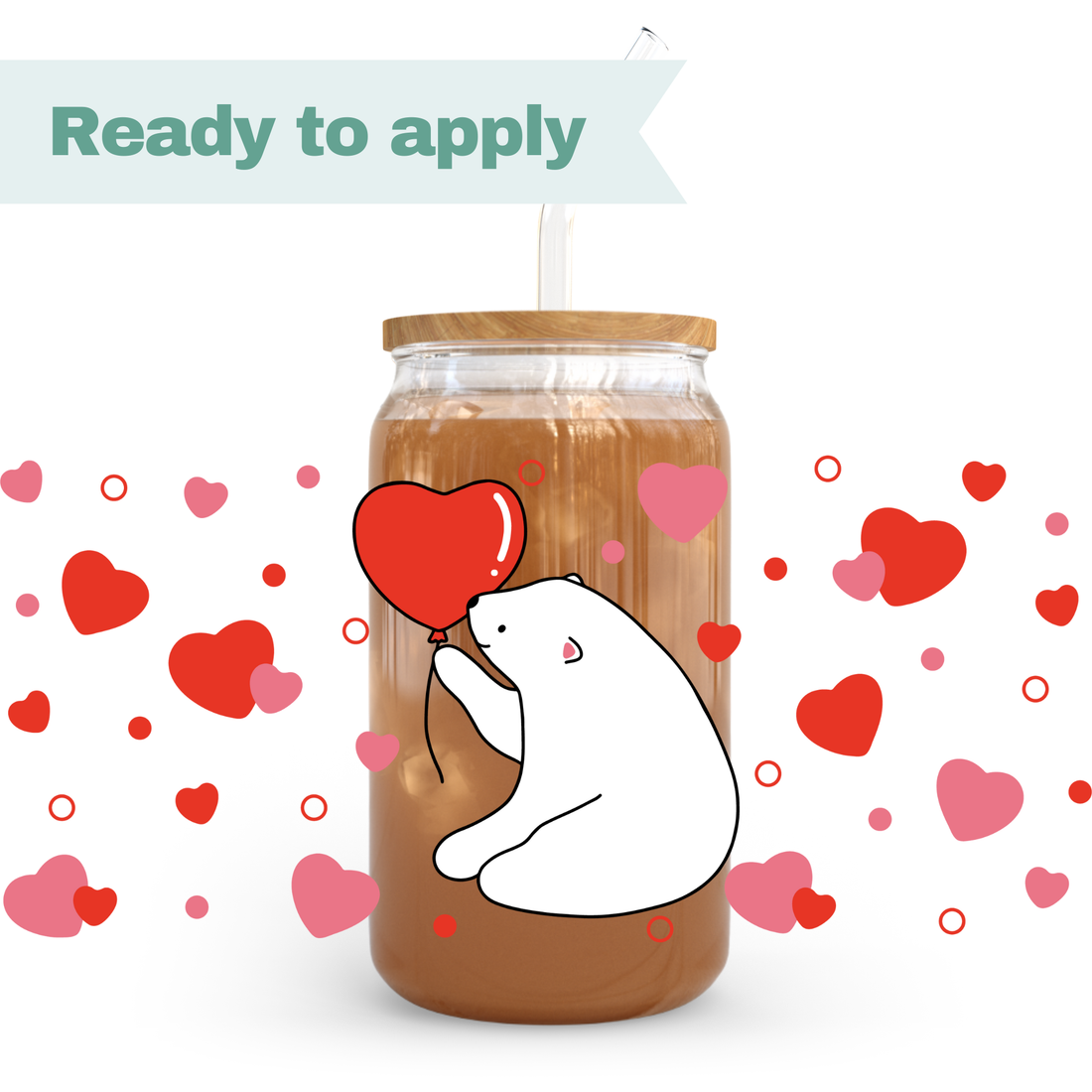 Love Bear - 16oz UVDTF cup wrap 