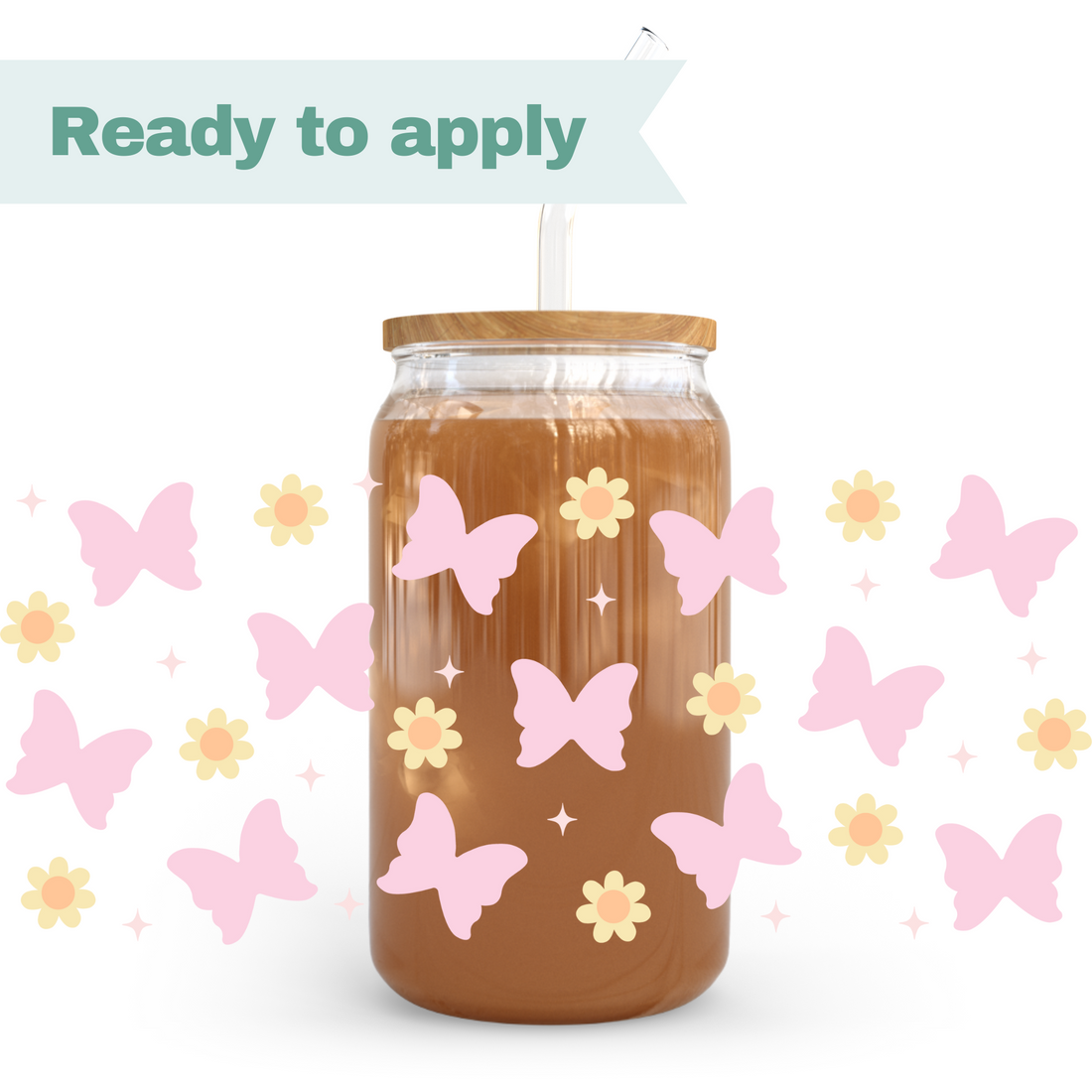 Boho Butterfly - 16oz UVDTF cup wrap 