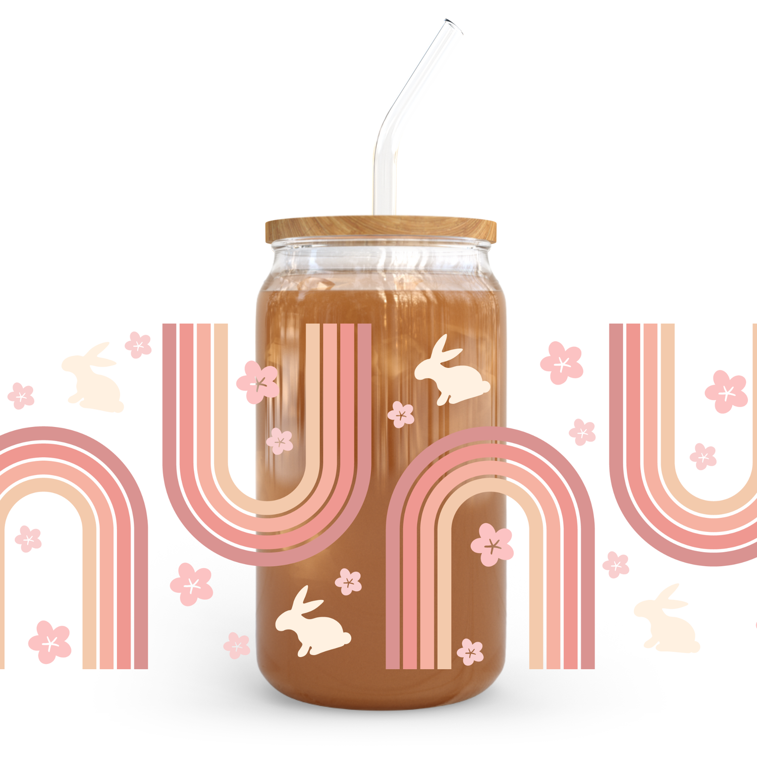 Blush Rainbow - 16oz UVDTF cup wrap 