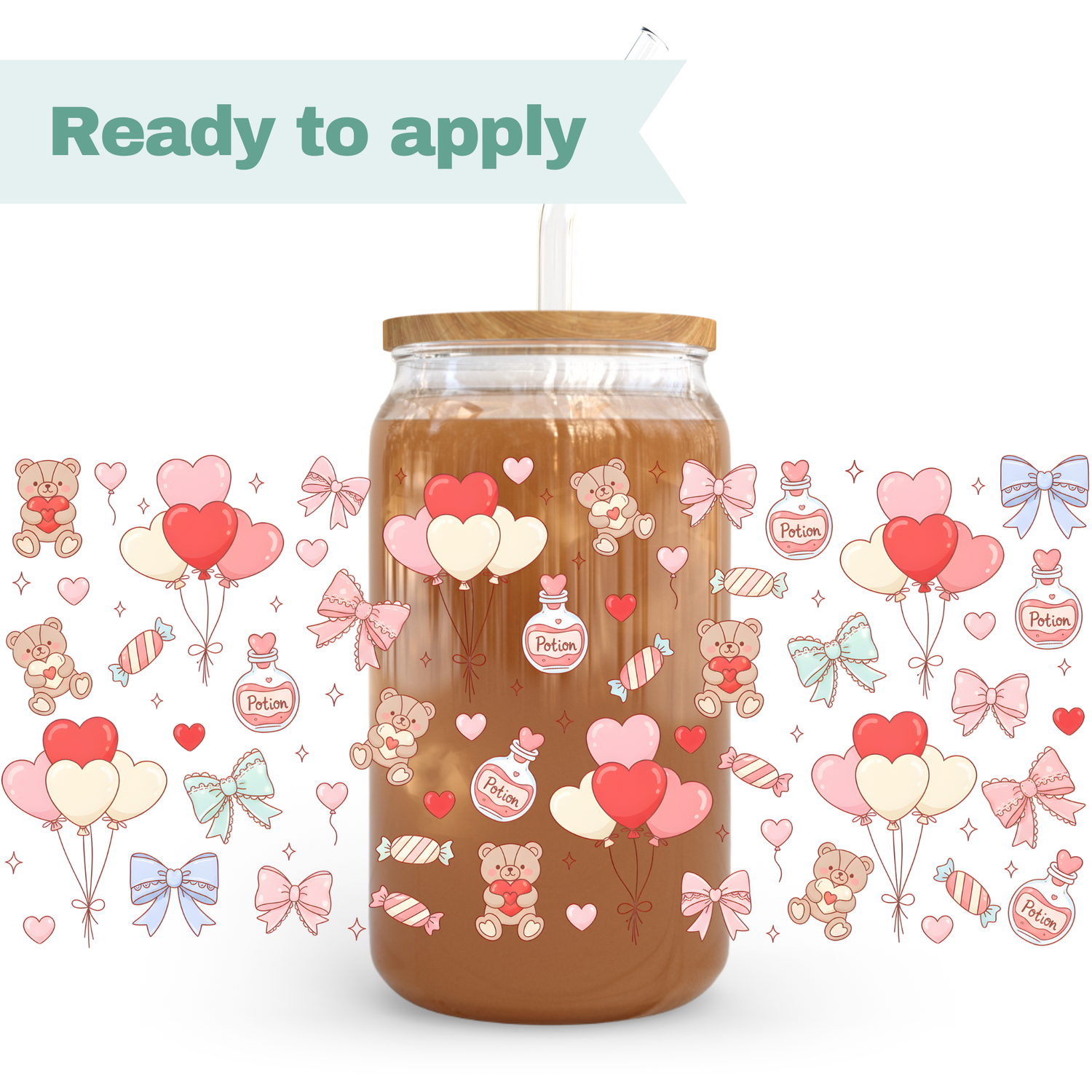Love Balloons - 16oz UVDTF cup wrap 