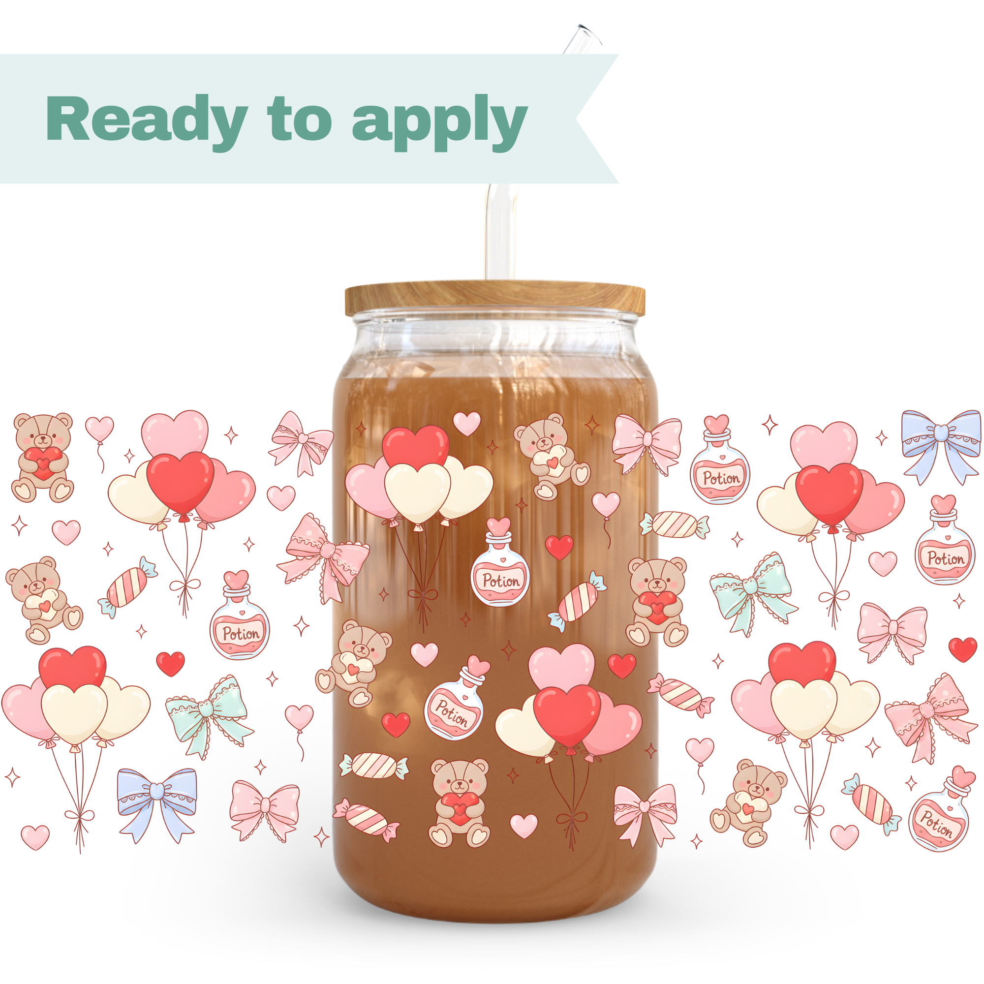 Love Balloons - 16oz UVDTF cup wrap 