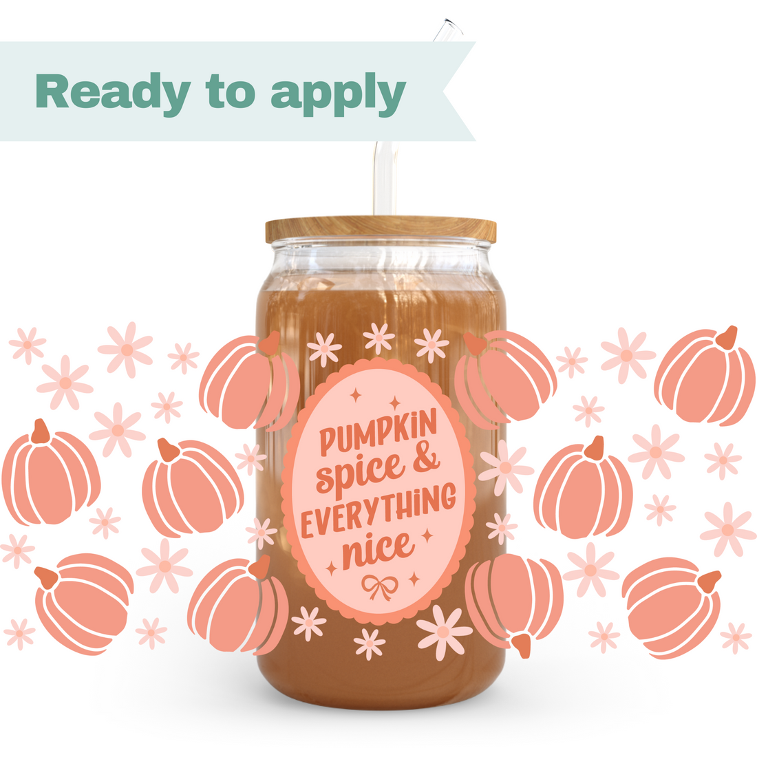Pumpkin Spice - 16oz UVDTF cup wrap 