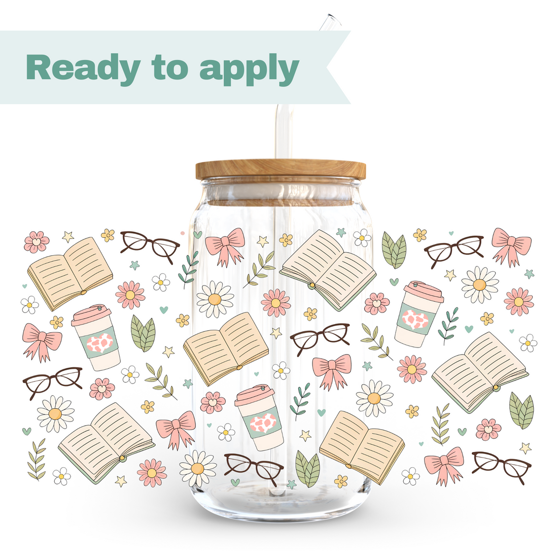 Book Lover - 16oz UVDTF cup wrap 