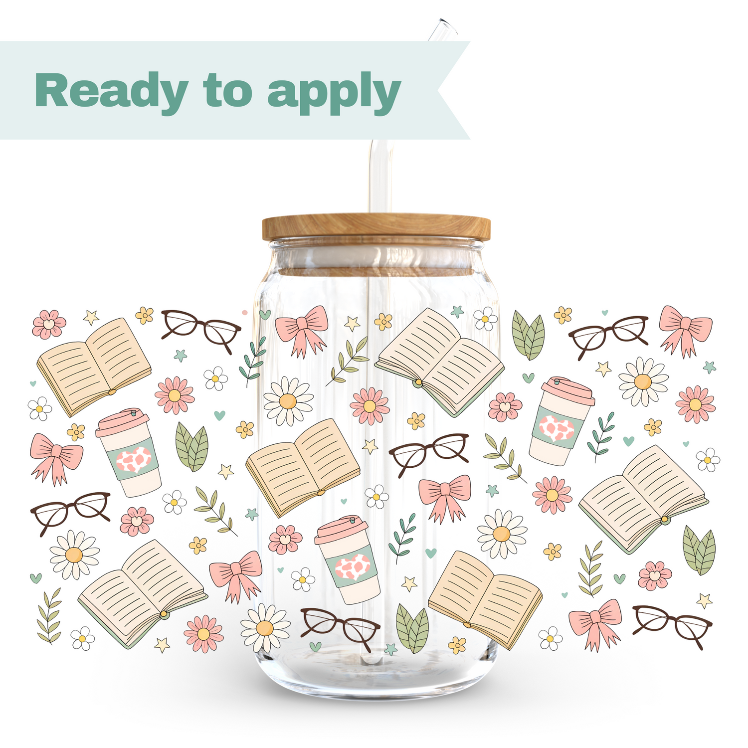 Book Lover - 16oz UVDTF cup wrap 