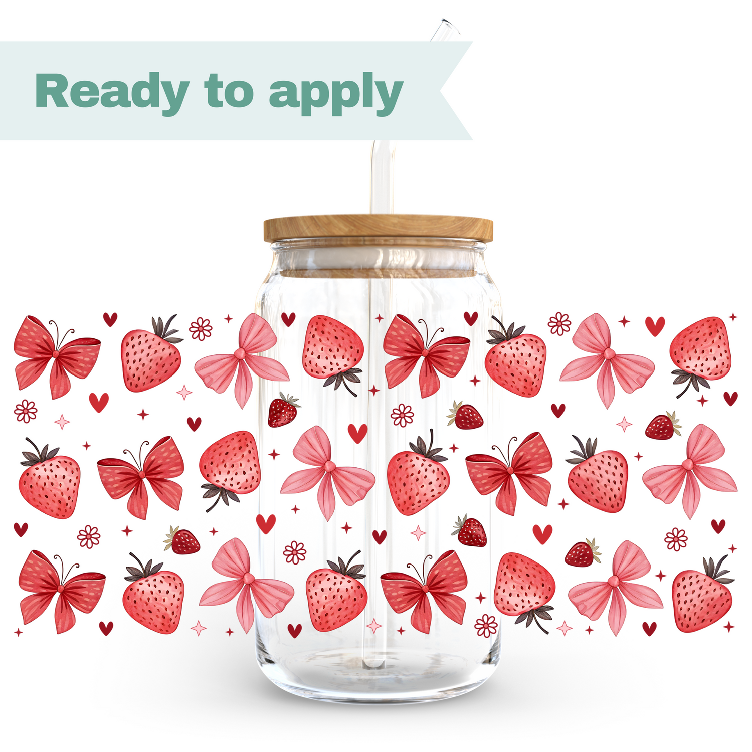 Stawberry - 16oz UVDTF cup wrap 