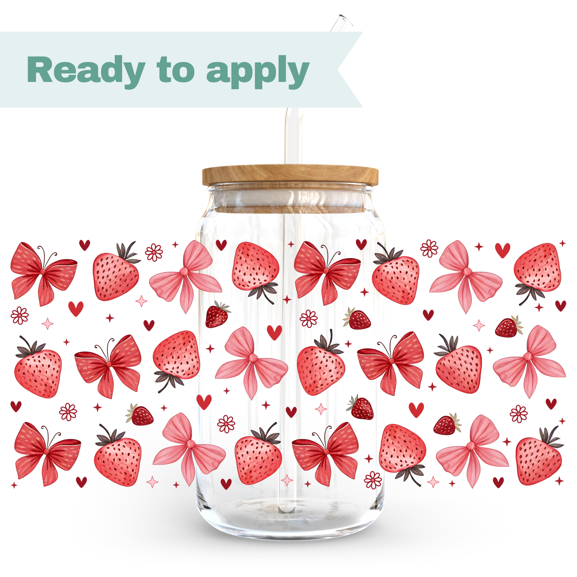 Stawberry - 16oz UVDTF cup wrap 