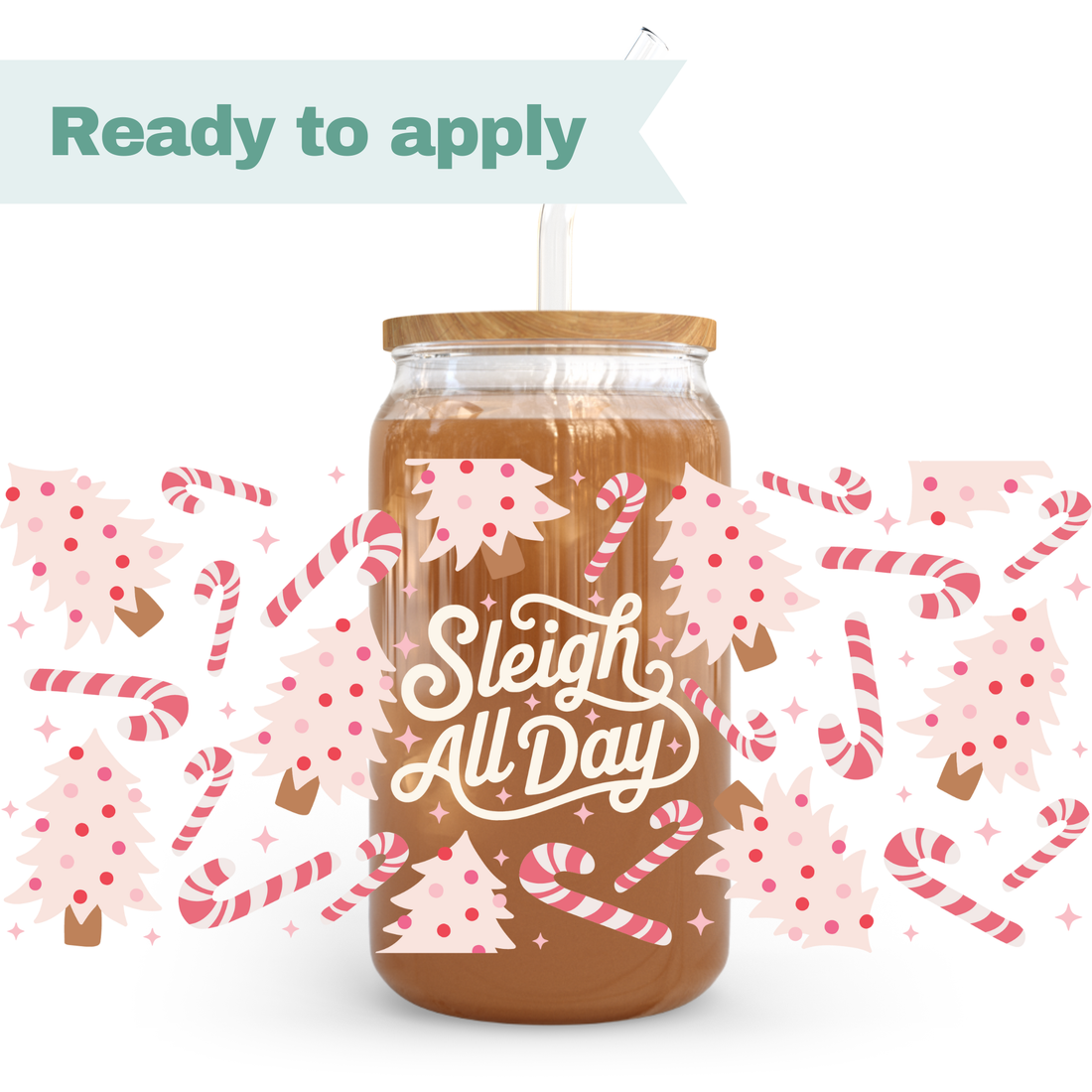 Christmas Trees - 16oz UVDTF cup wrap 