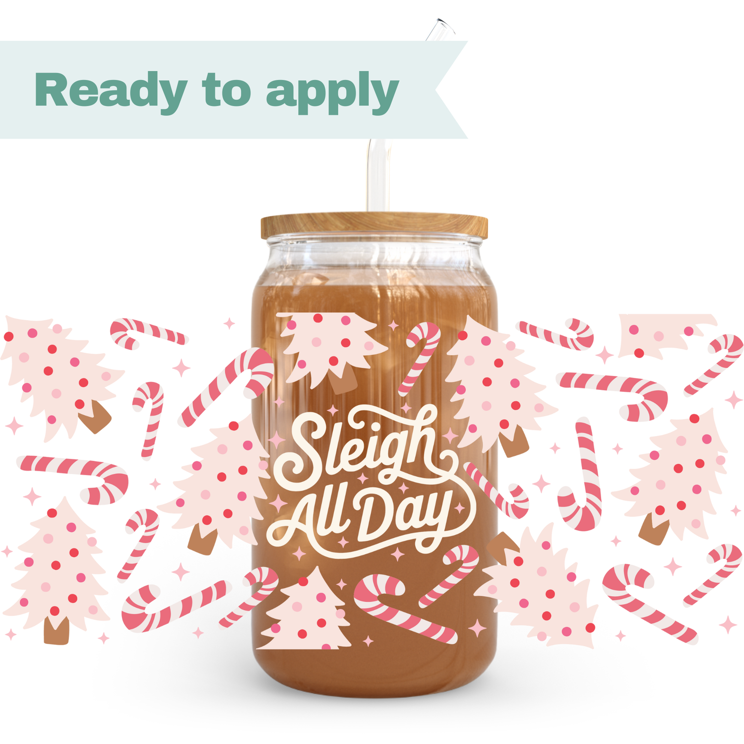 Christmas Trees - 16oz UVDTF cup wrap 