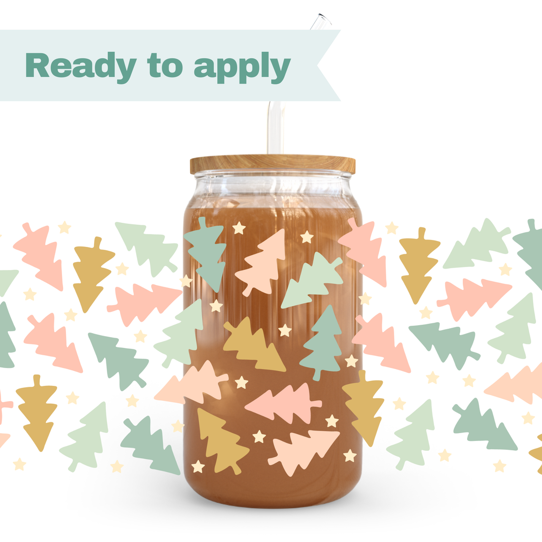 Christmas Trees - 16oz UVDTF cup wrap 