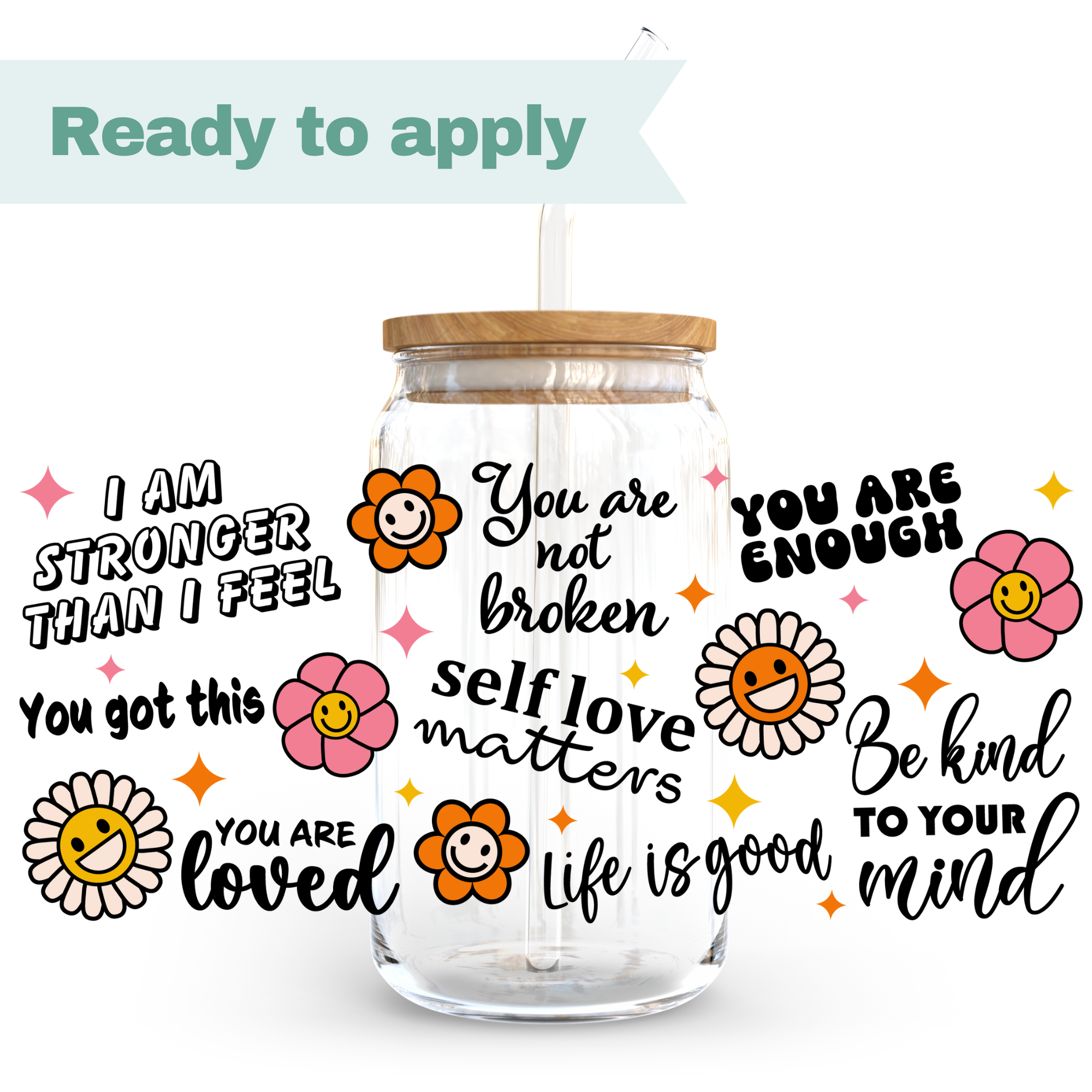 Self Love - 16oz UVDTF cup wrap 