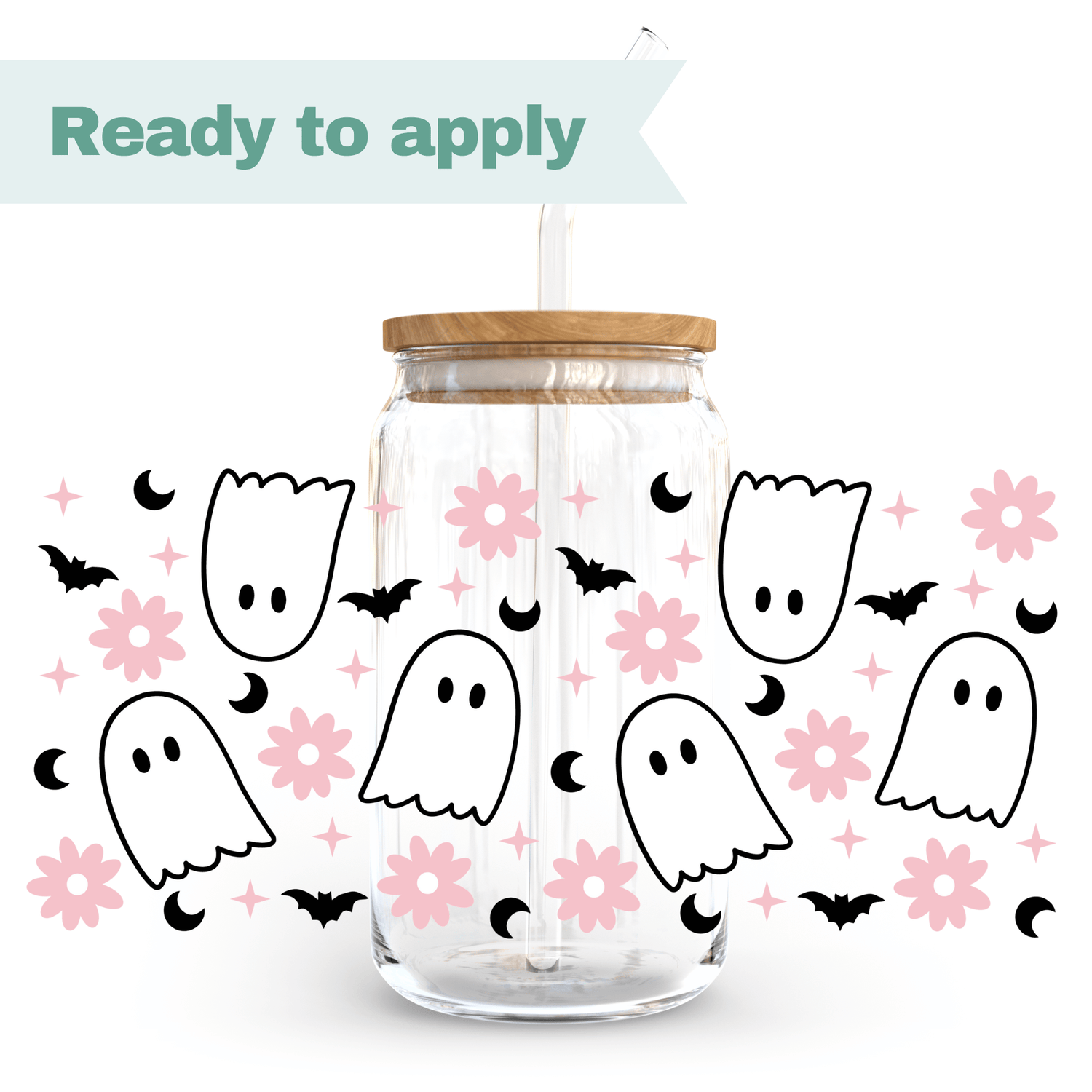 Cute Ghosts - 16oz UVDTF cup wrap