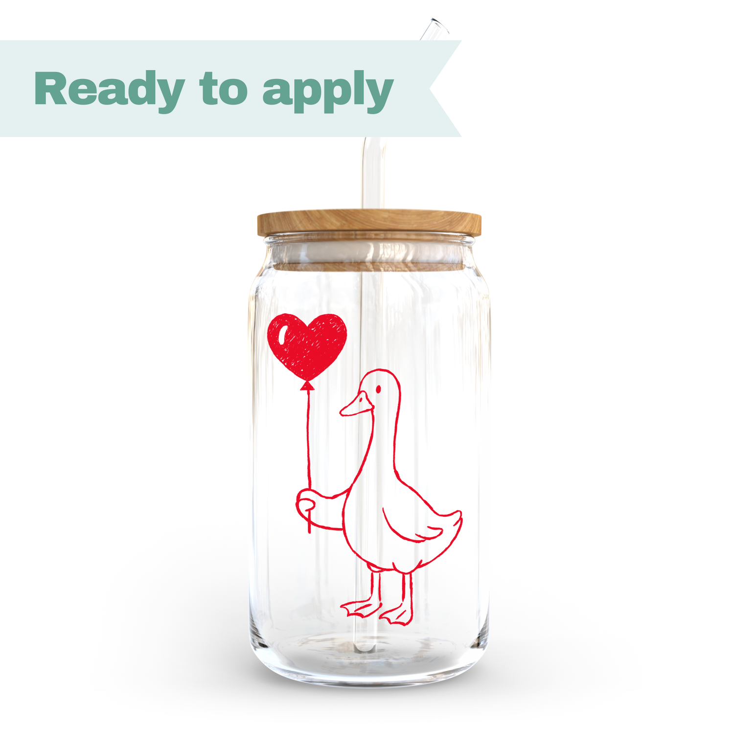 Balloon Goose - 16oz UVDTF cup wrap 